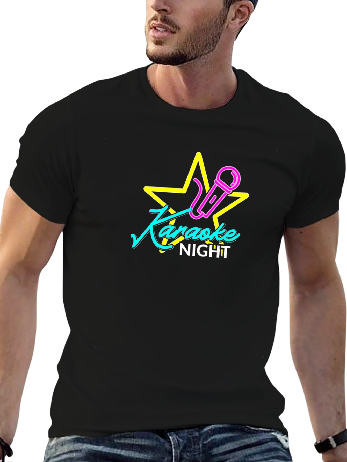 Karaoke Night Black T-Shirt