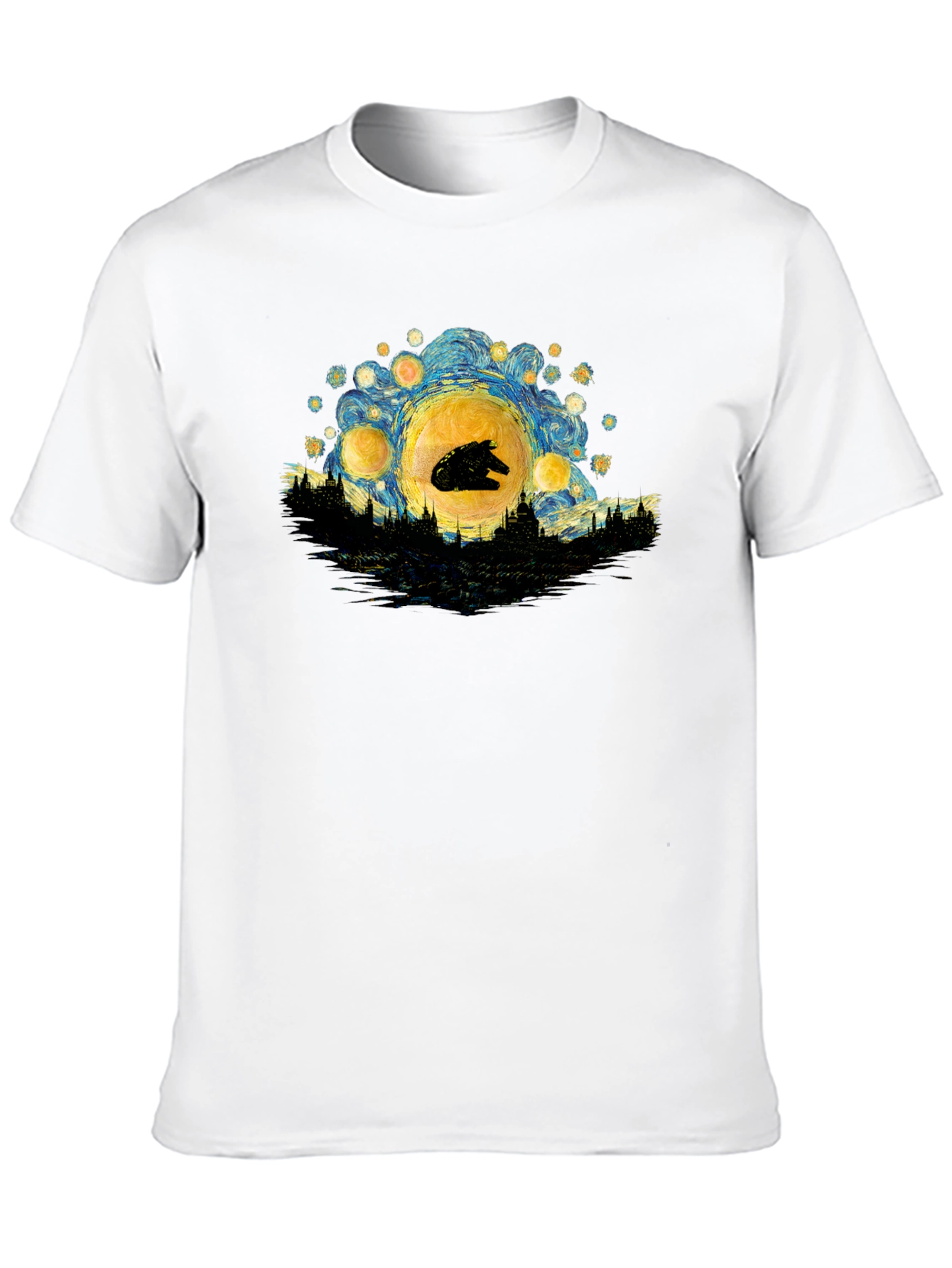 Starry Night Millennium Falcon T-Shirt