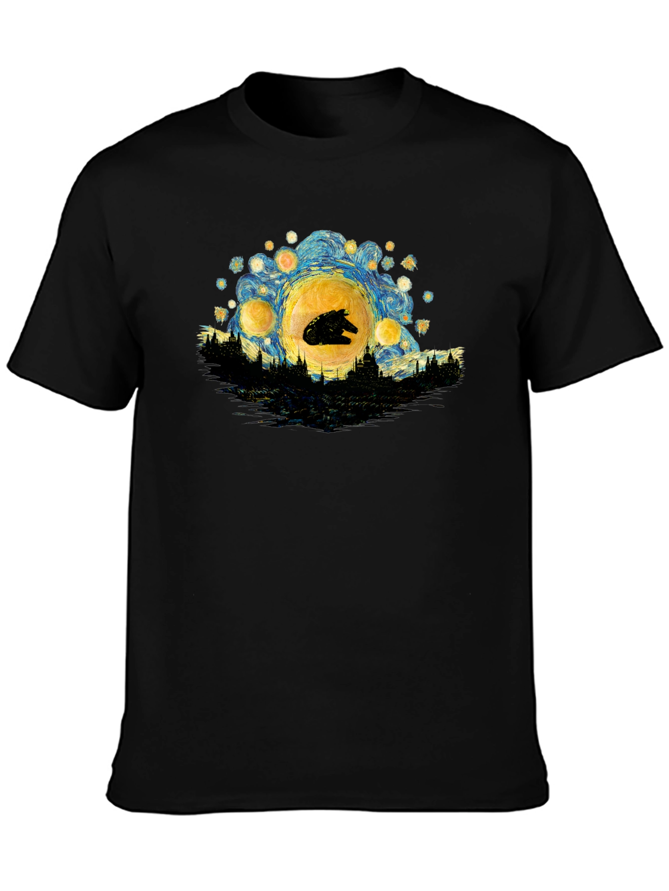 Starry Night Millennium Falcon T-Shirt