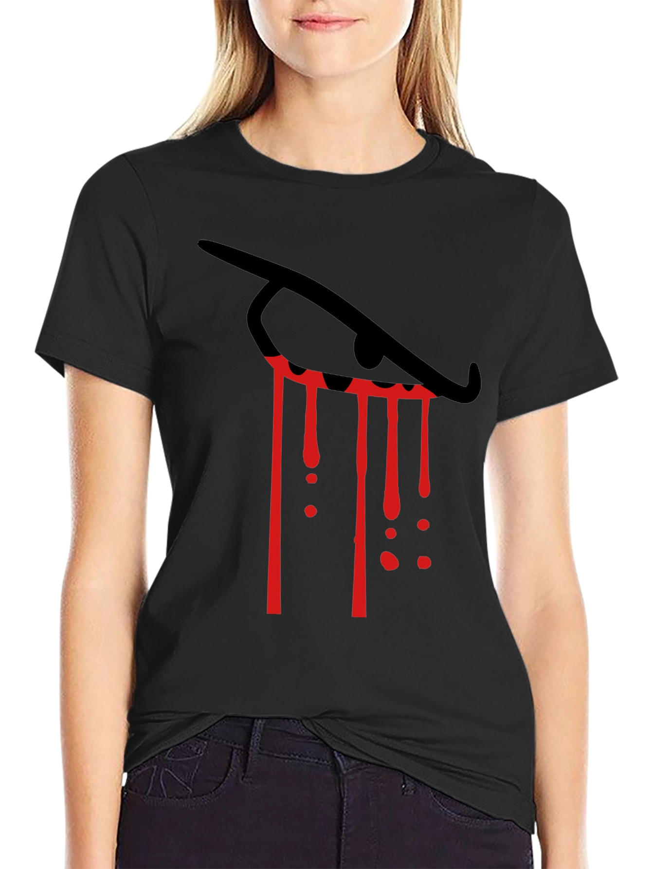 Eye Tears Blood Red Graphic Tee