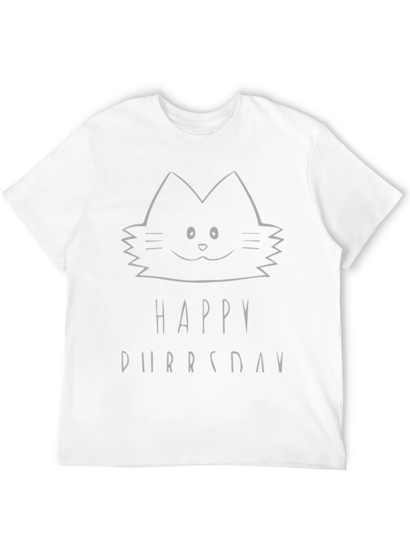 Happy Purrsday Black Cat T-Shirt