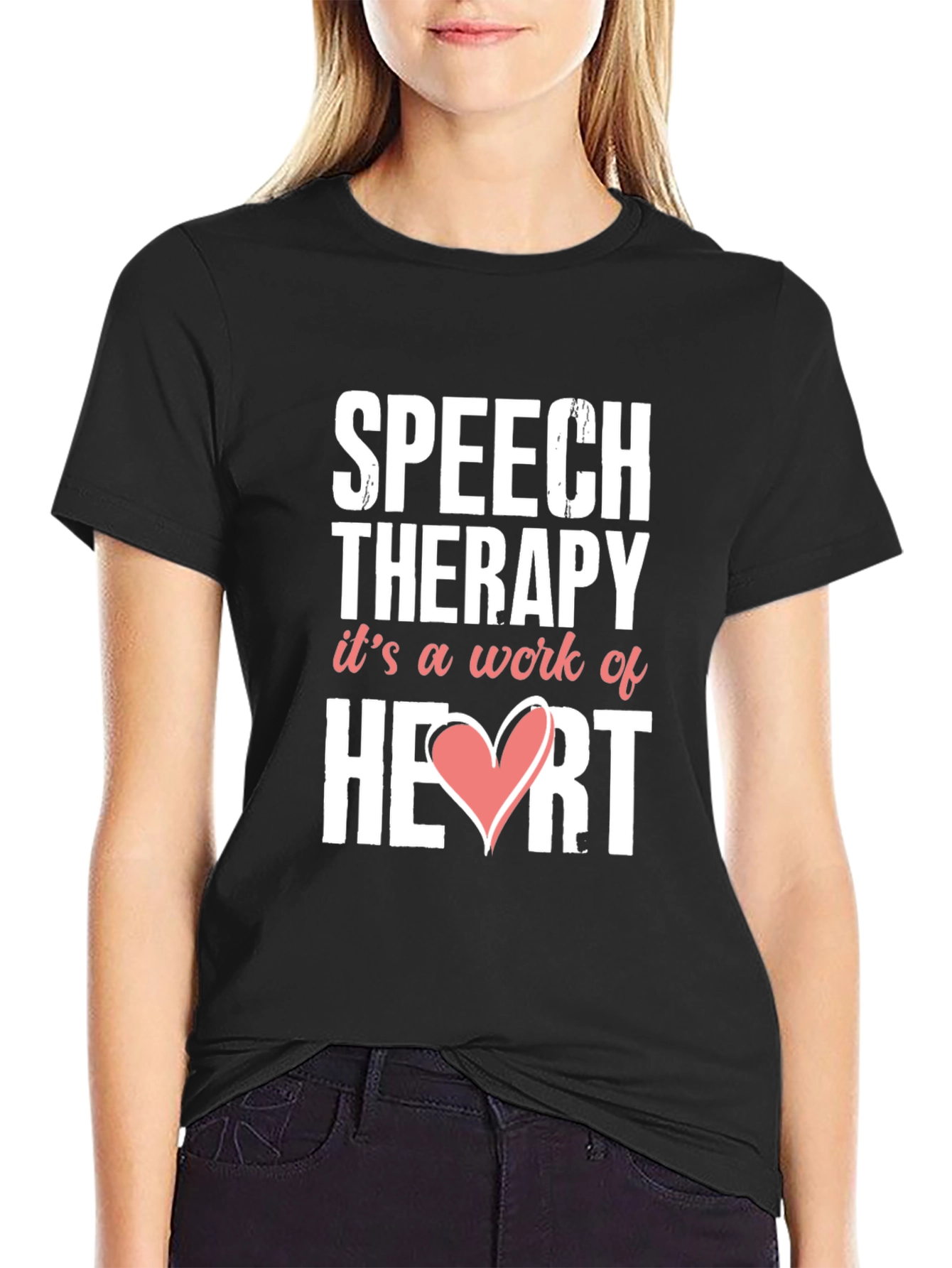 Speech Therapy Heart T-Shirt - Therapist Gift