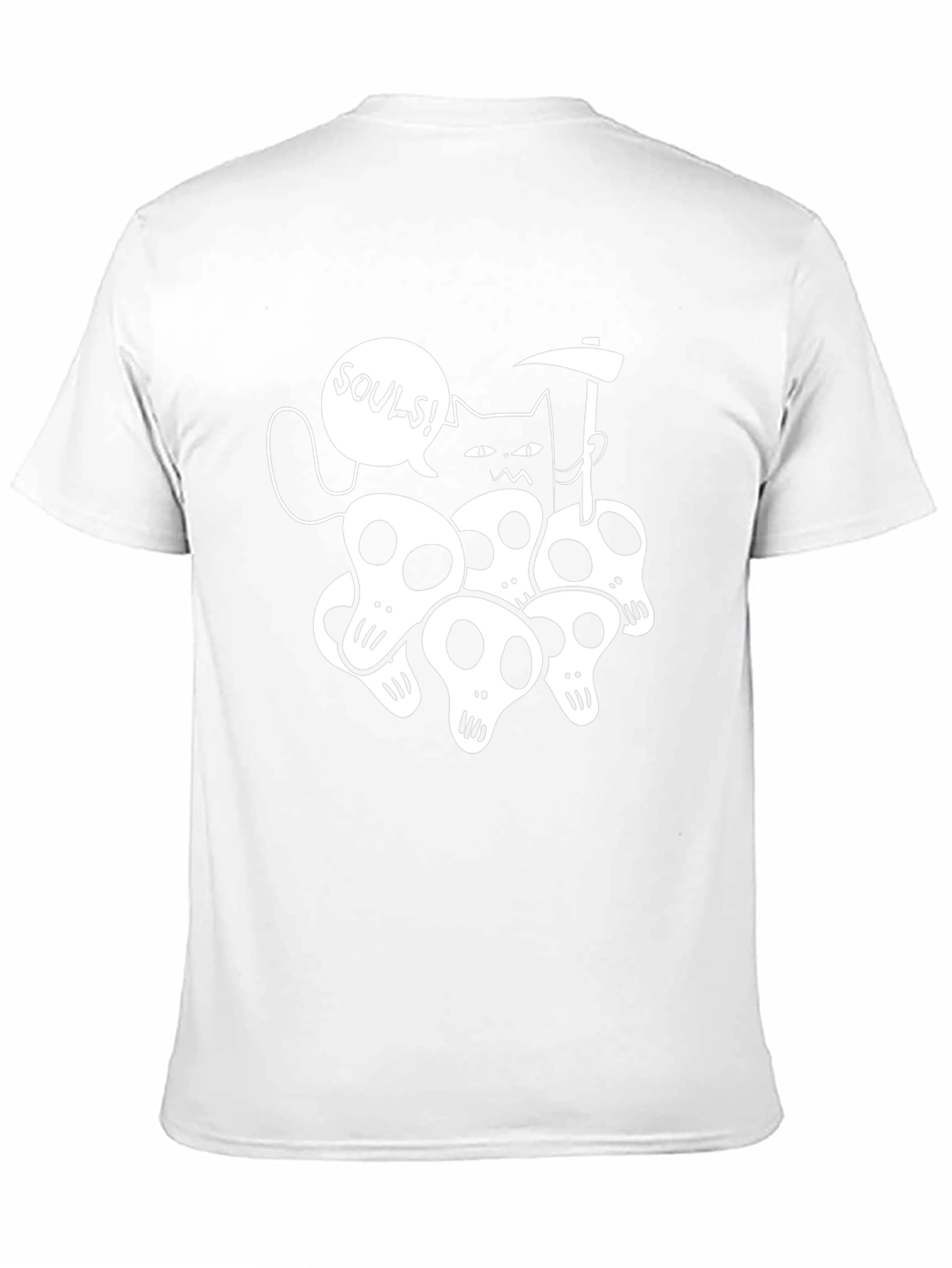 Grim Reaper Cat T-Shirt - Souls!