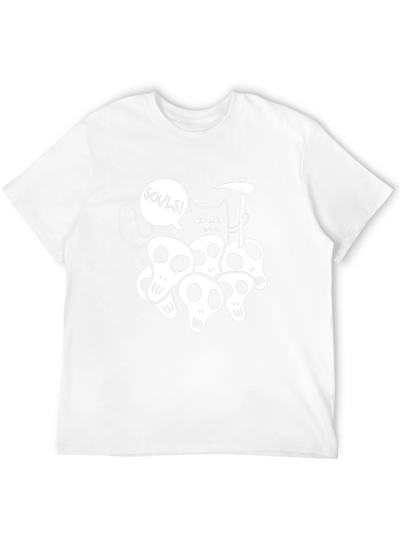 Grim Reaper Cat T-Shirt - Souls!