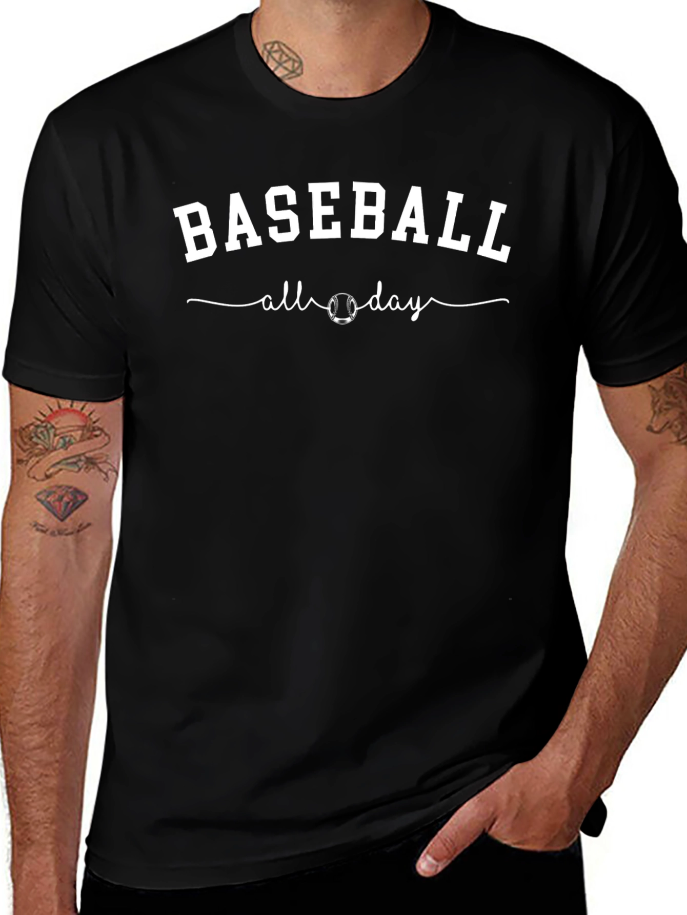 Baseball All Day Graphic Tee
