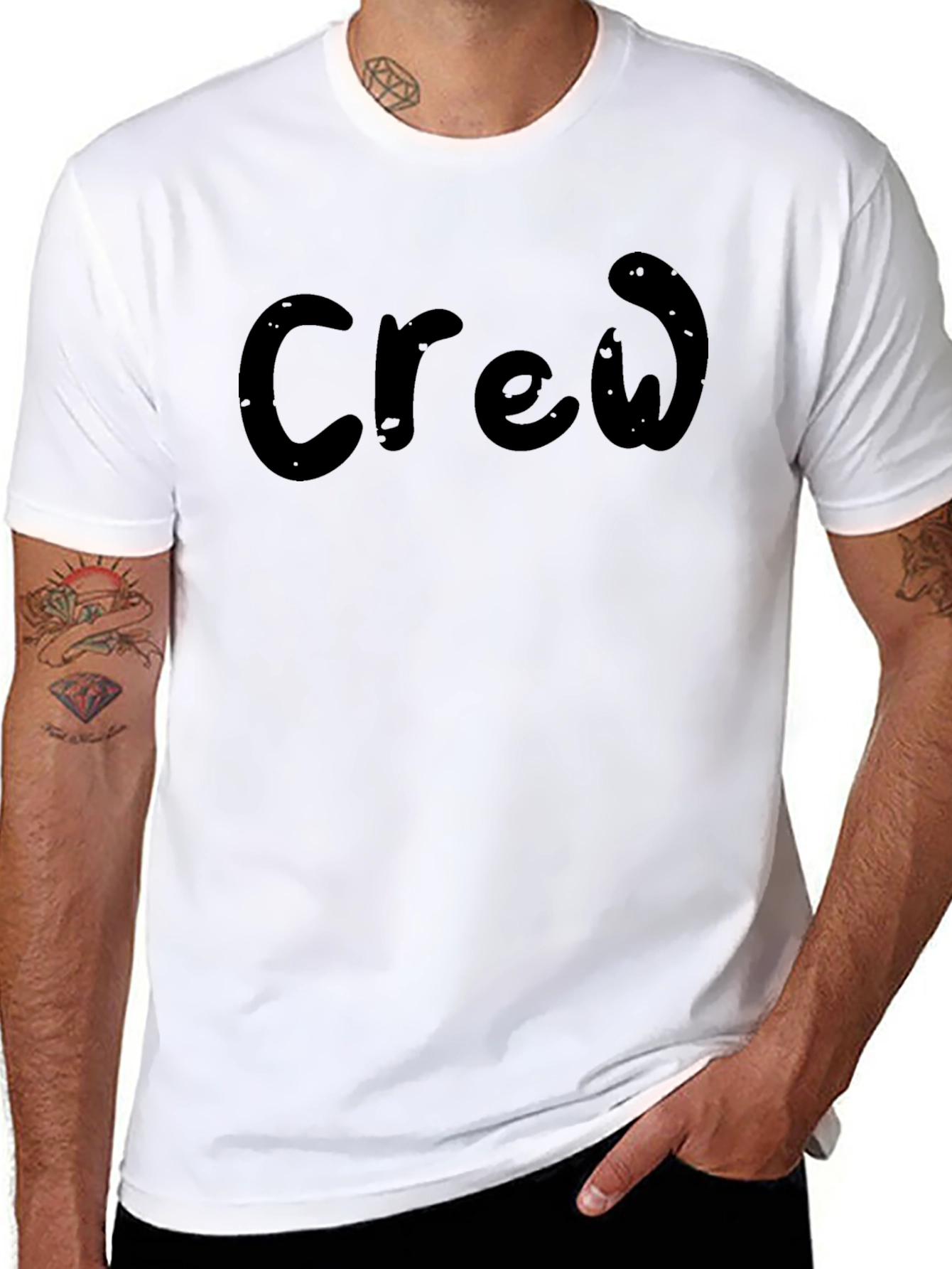 Crew Black T-Shirt - Casual Style