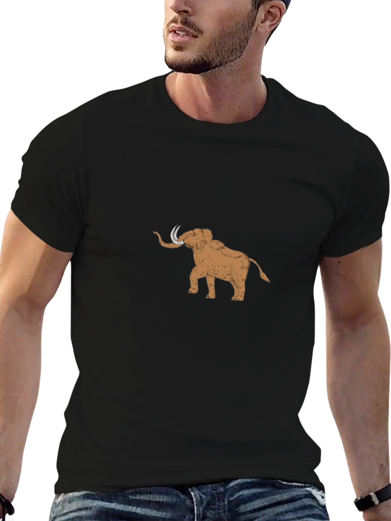 Mammoth Graphic Tee - Stylish Black Cotton Shirt