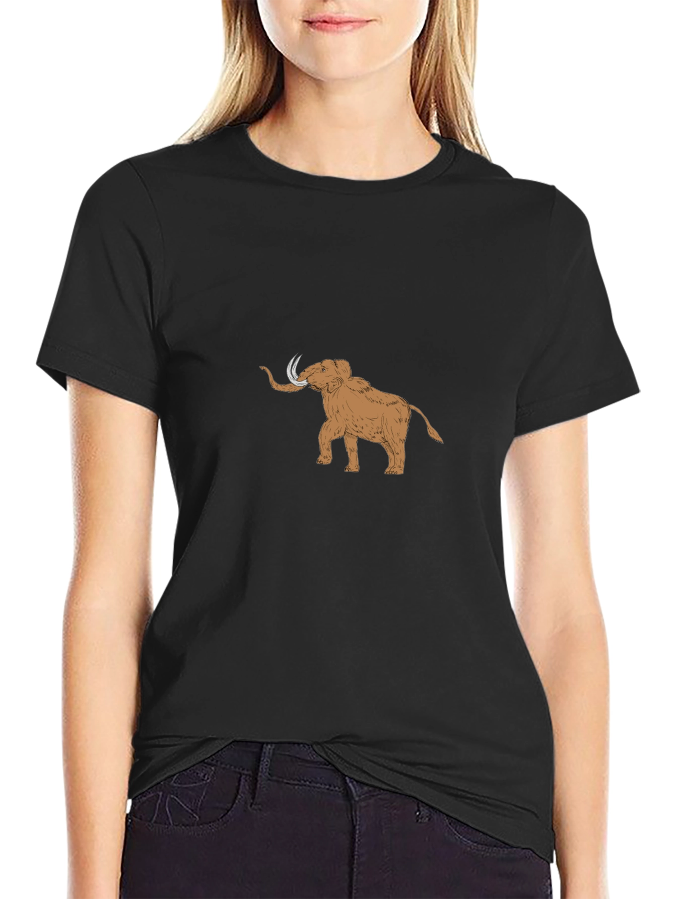 Mammoth Graphic Tee - Stylish Black Cotton Shirt