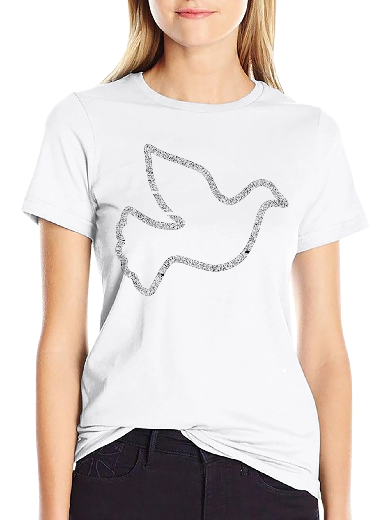 Black Dove Graphic Mens T-Shirt