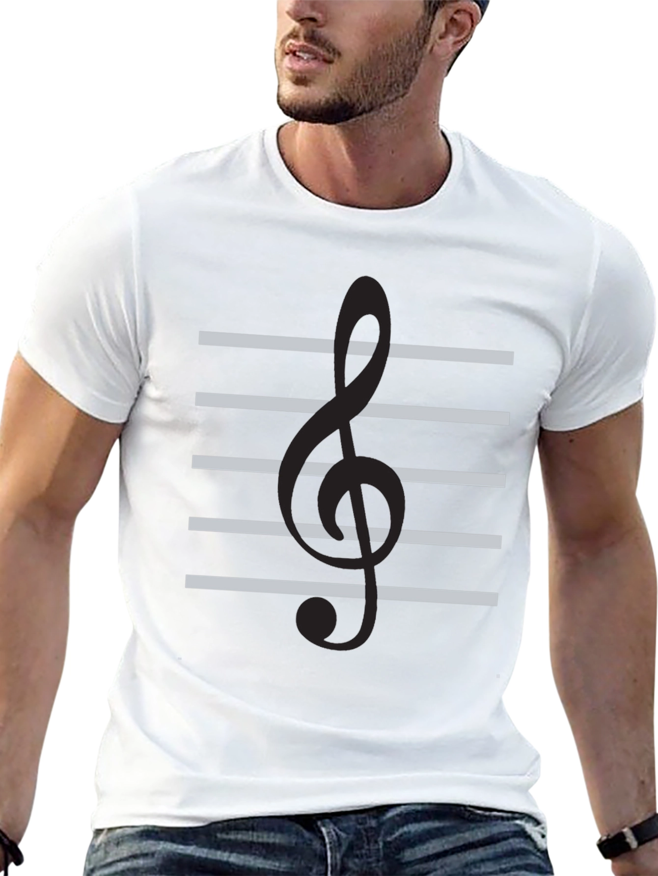 Musical Clef T-Shirt - Stylish Music Lover Tee
