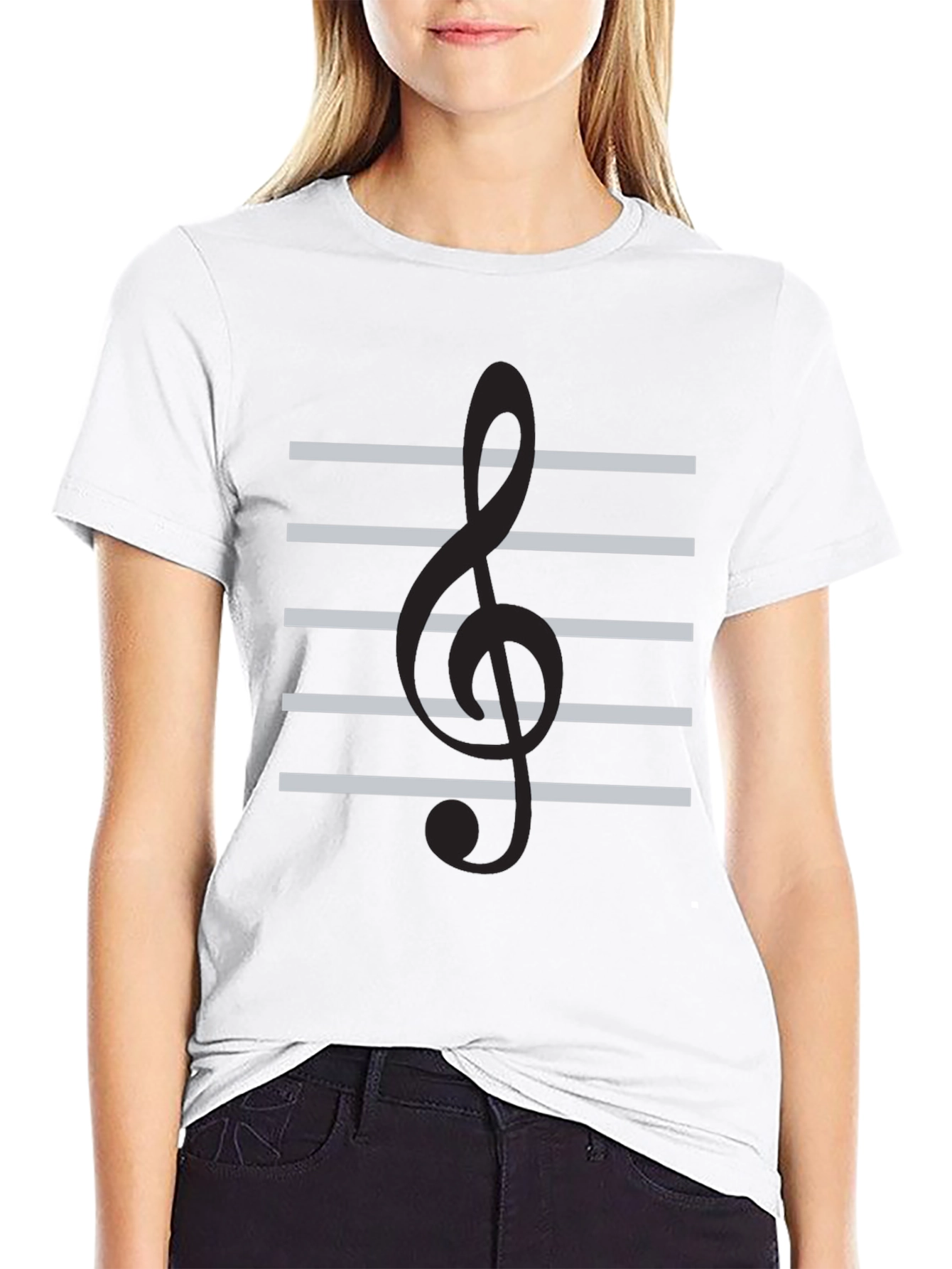 Musical Clef T-Shirt - Stylish Music Lover Tee