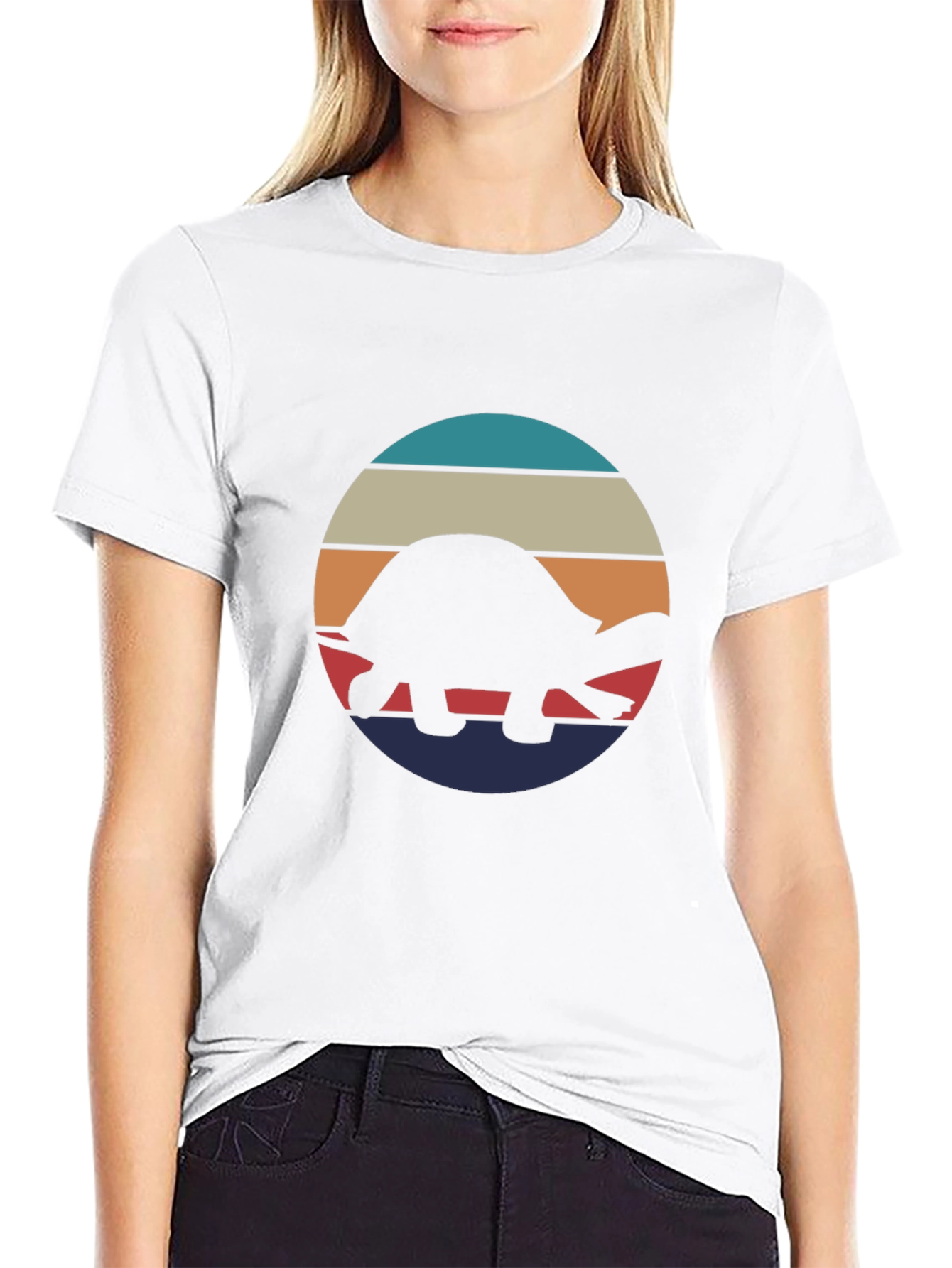 Retro Turtle Silhouette Graphic Tee