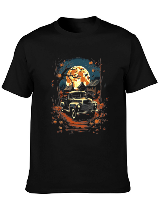 Halloween Truck Graphic Tee - Black