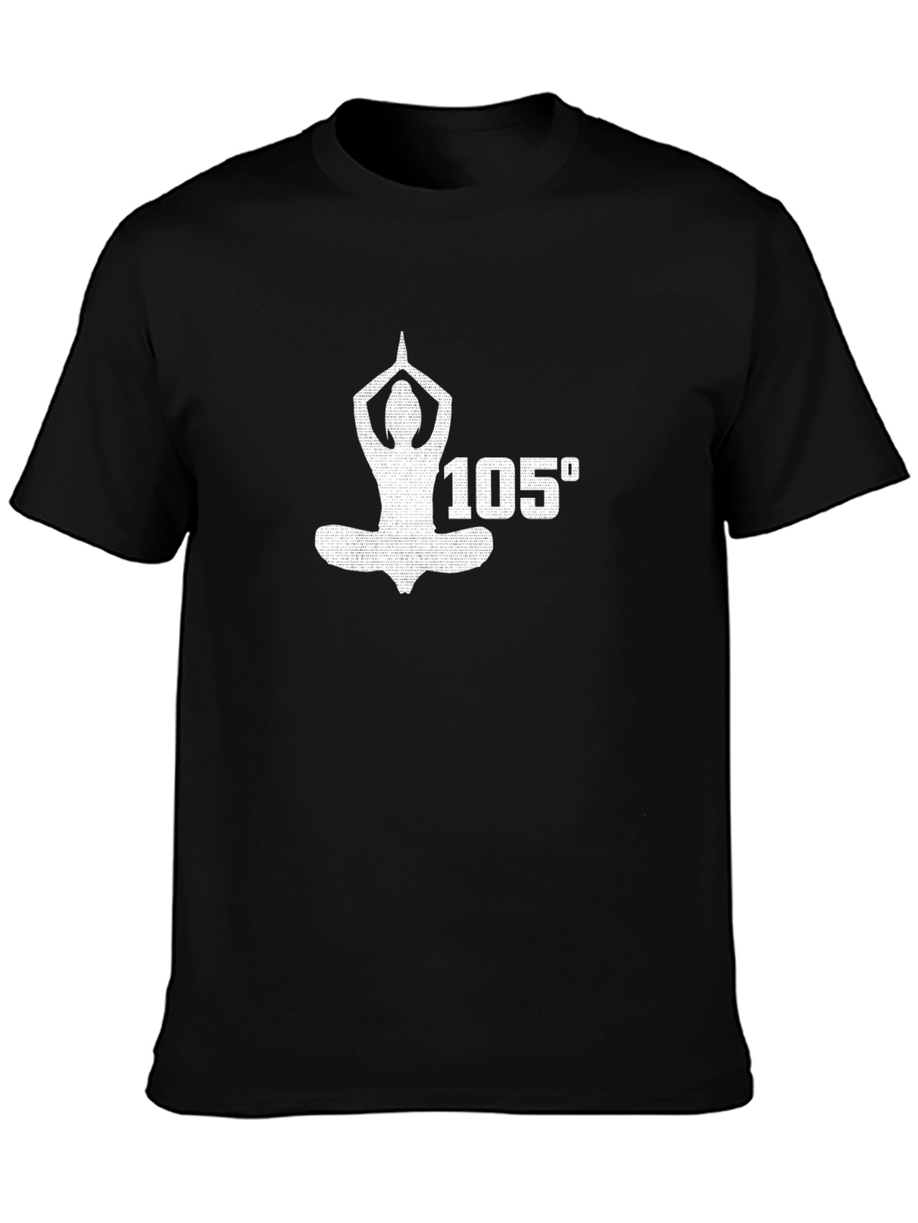 Yoga Meditation 105 Degree Black T-Shirt