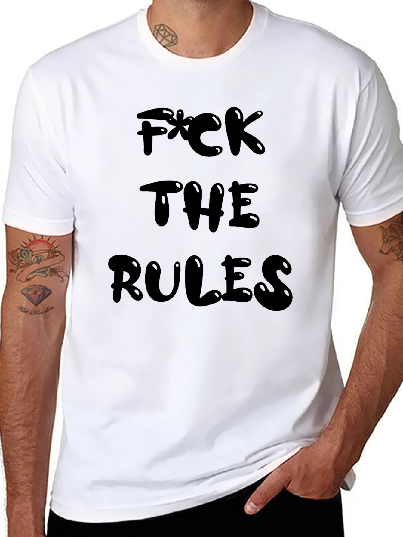 F*ck The Rules Graphic Tee - Black