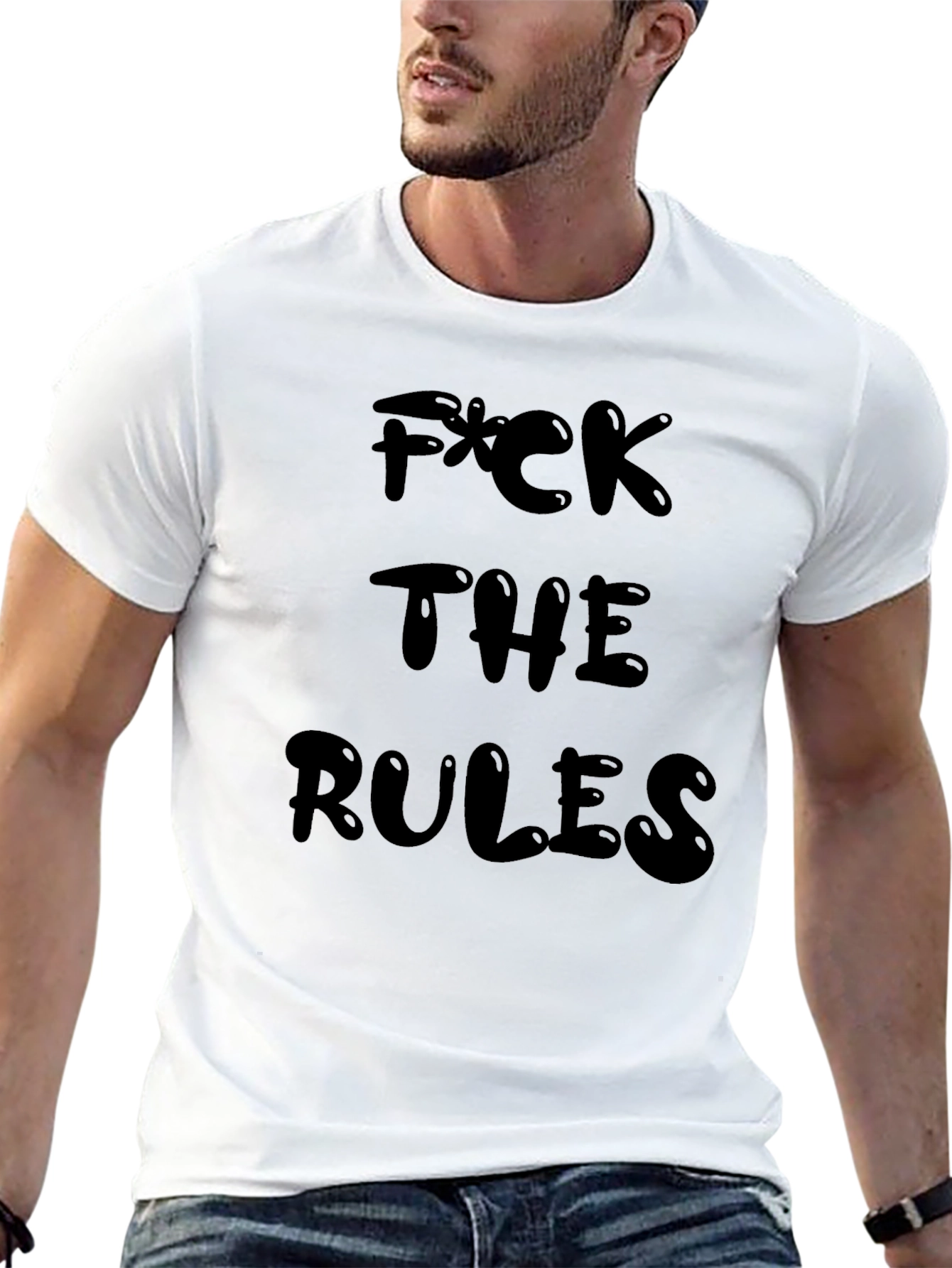 F*ck The Rules Graphic Tee - Black