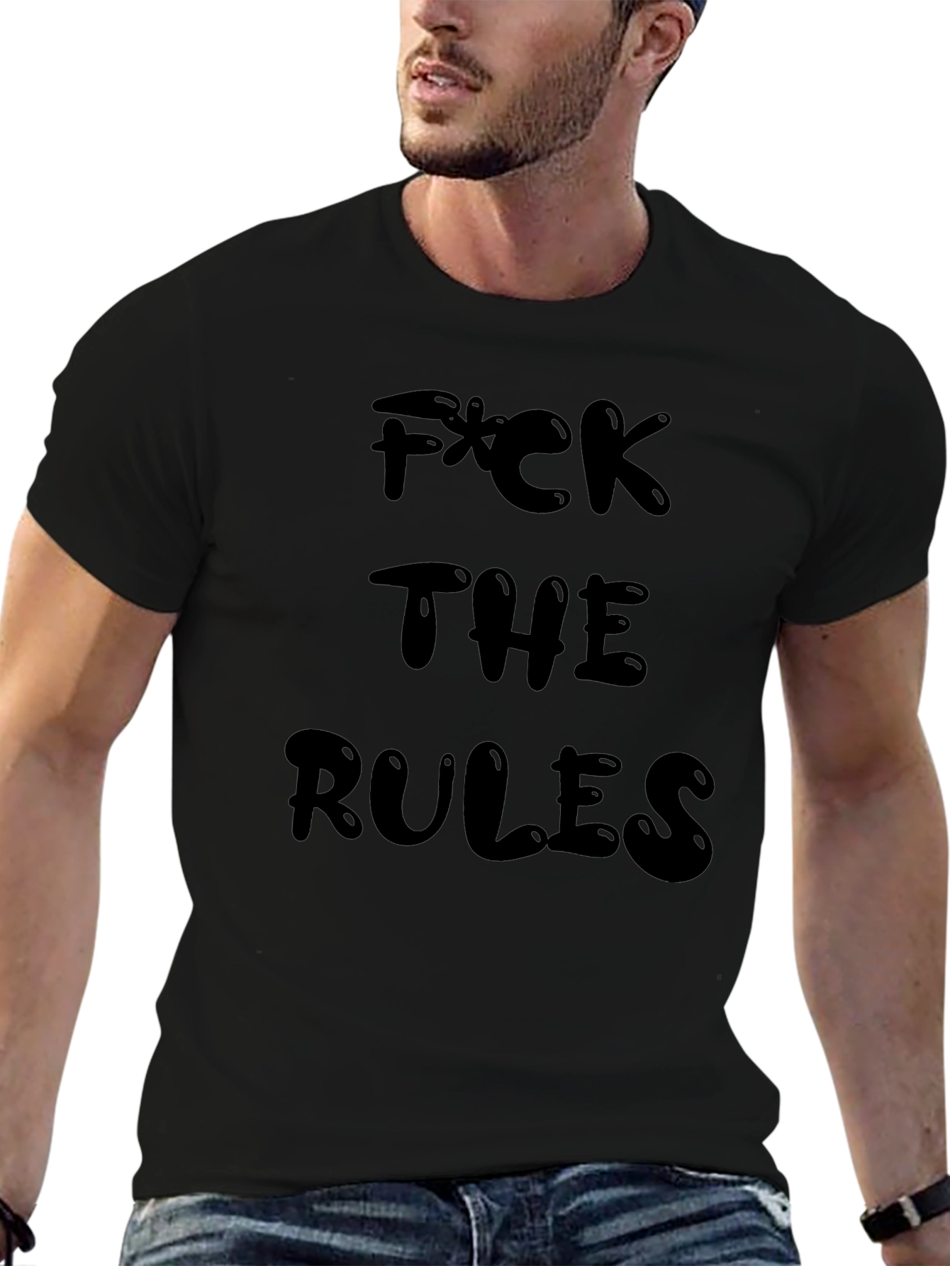 F*ck The Rules Graphic Tee - Black