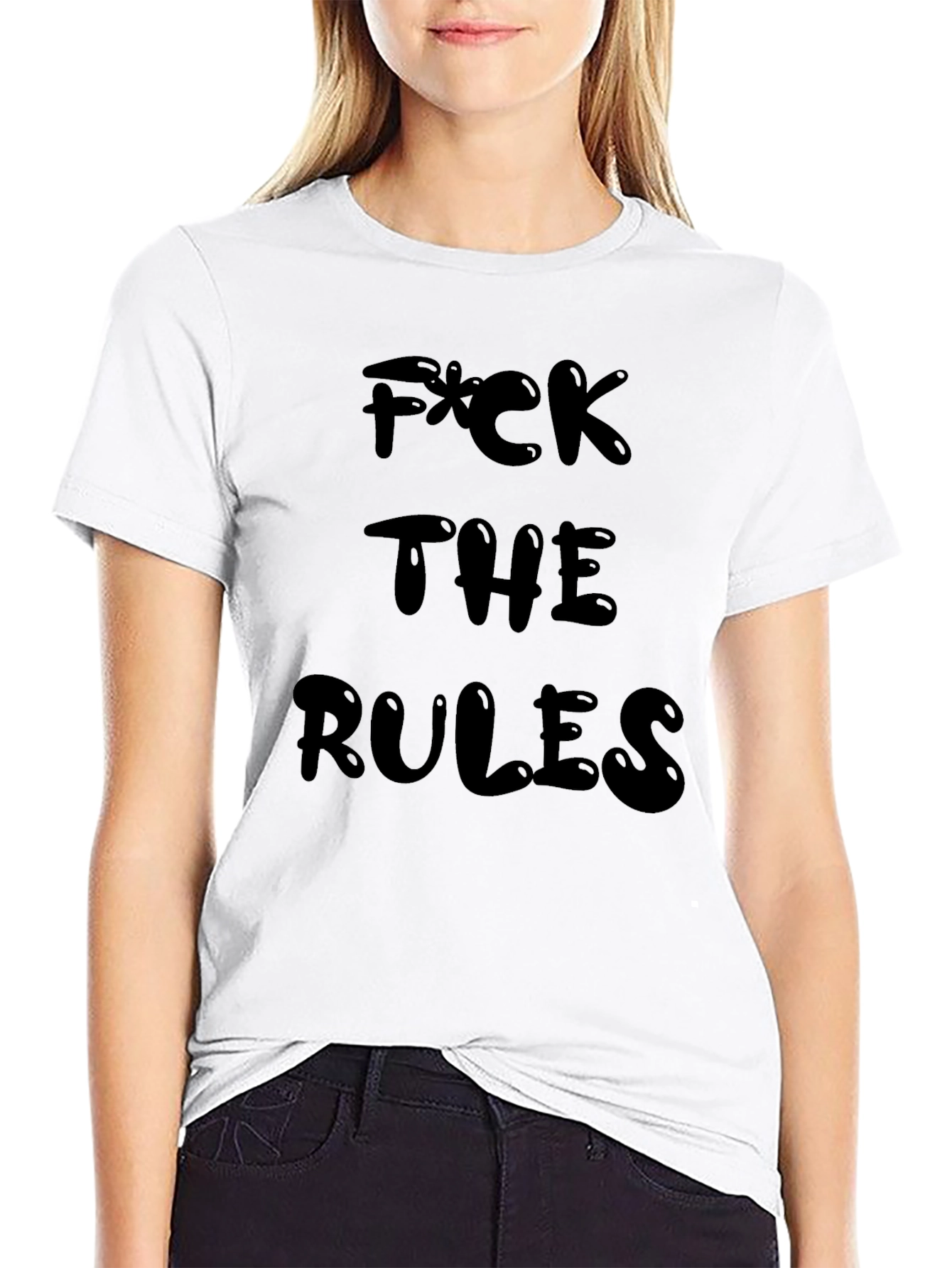F*ck The Rules Graphic Tee - Black