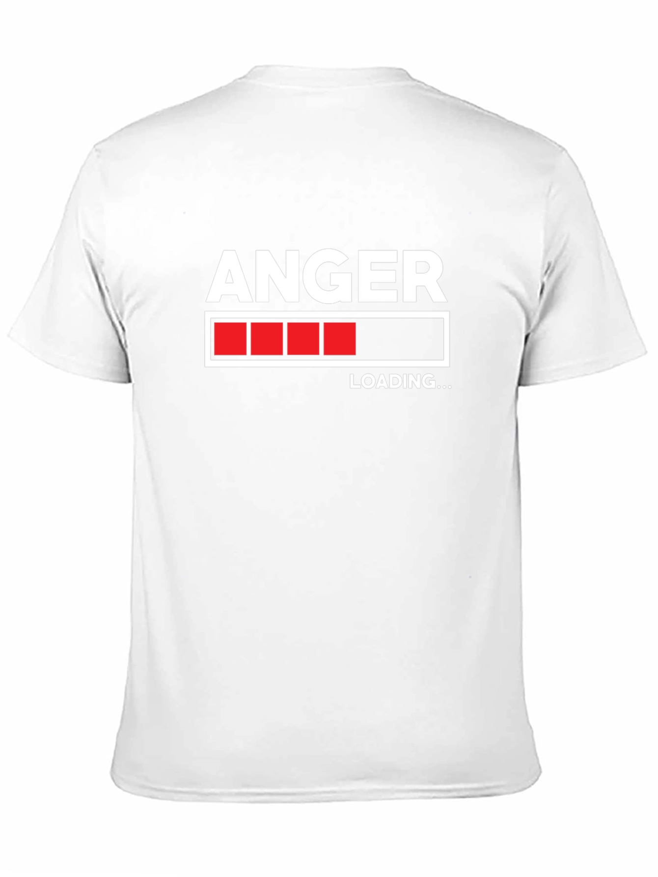 Anger Loading Black T-Shirt Funny Graphic Tee