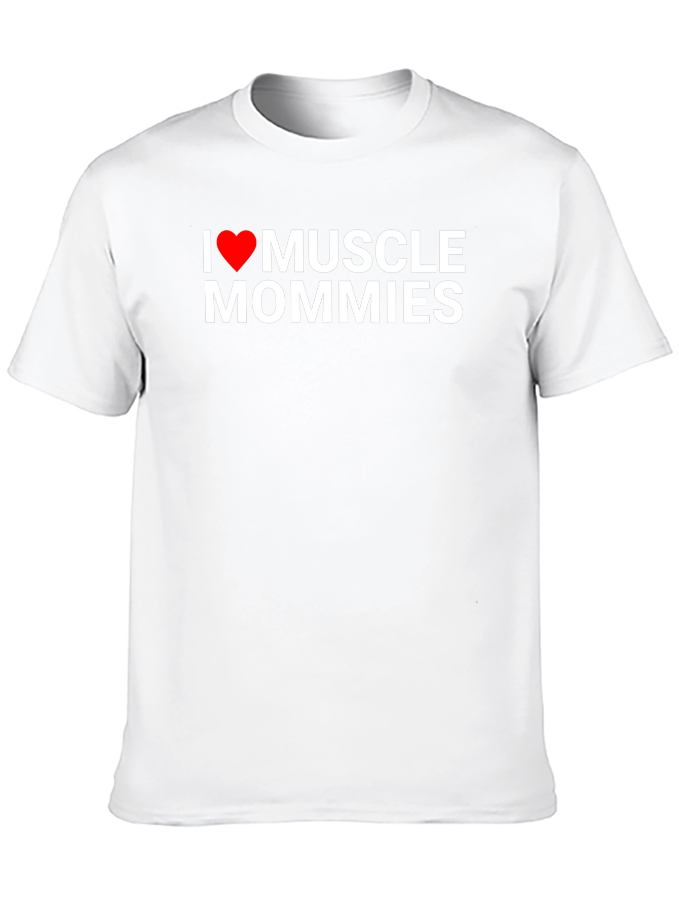 I Heart Muscle Mommies Graphic Tee - Black