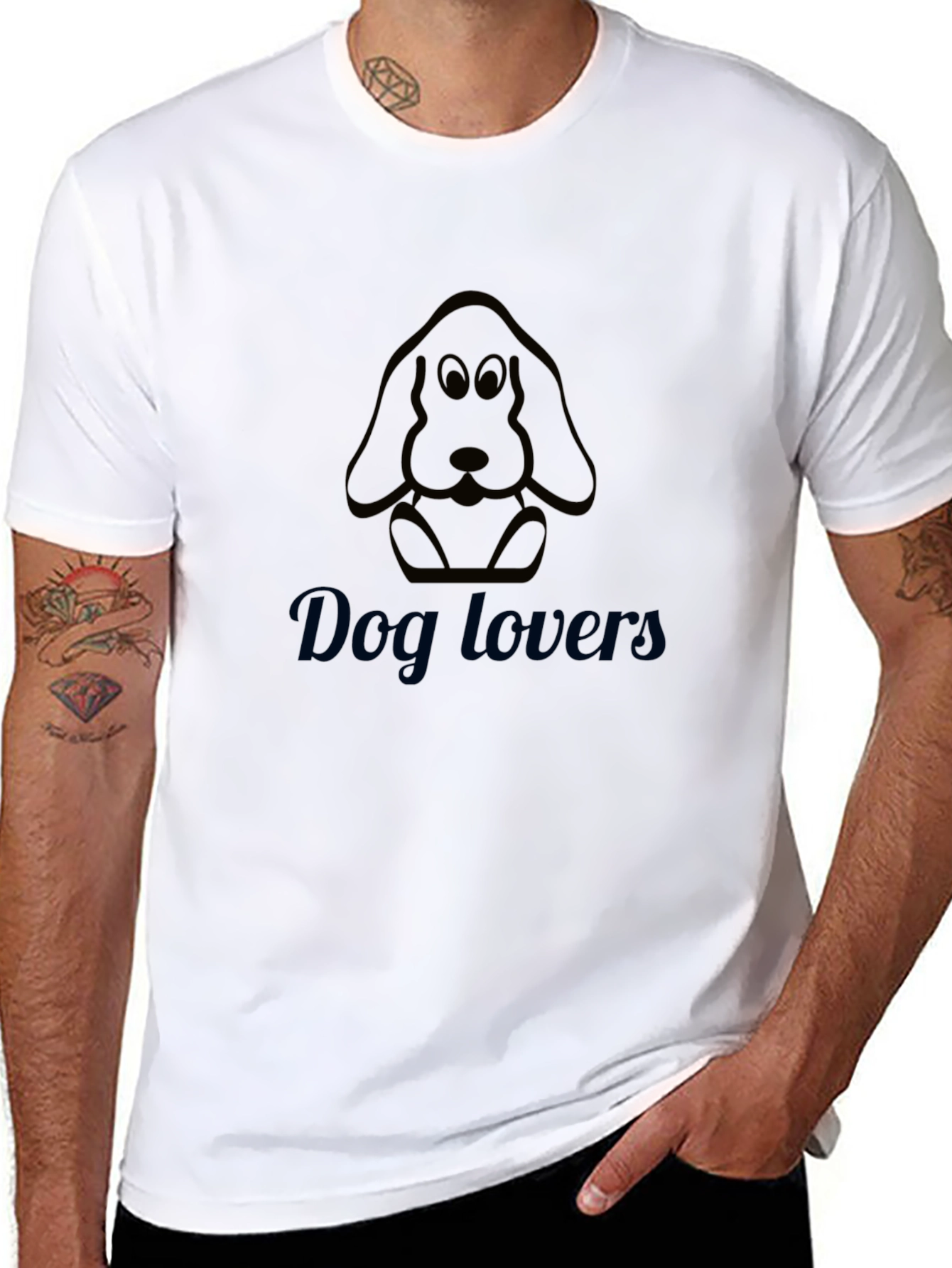 Dog Lovers Graphic Tee - Casual Comfort