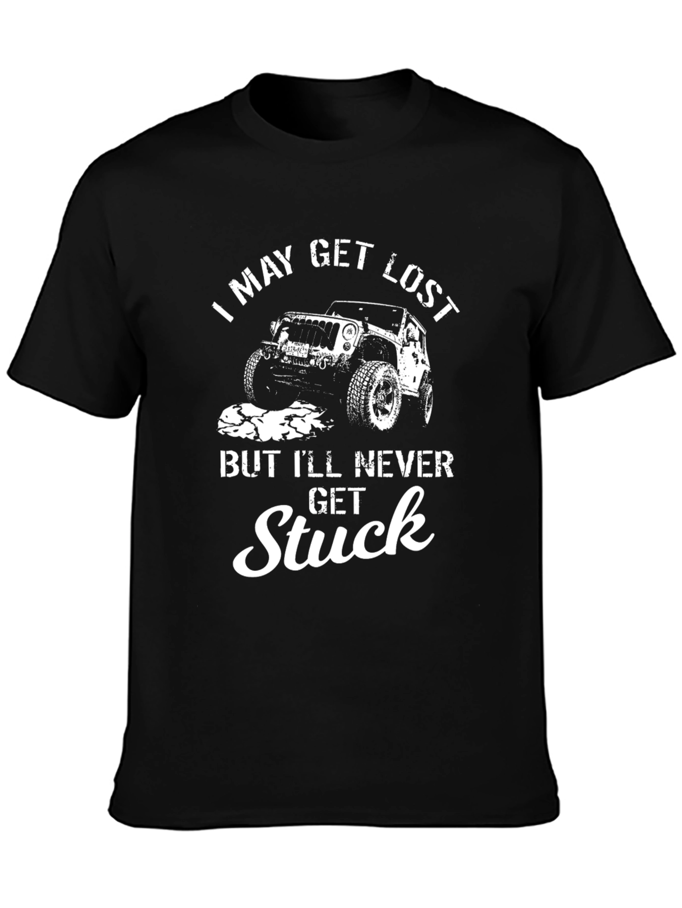 I May Get Lost Jeep Graphic T-Shirt