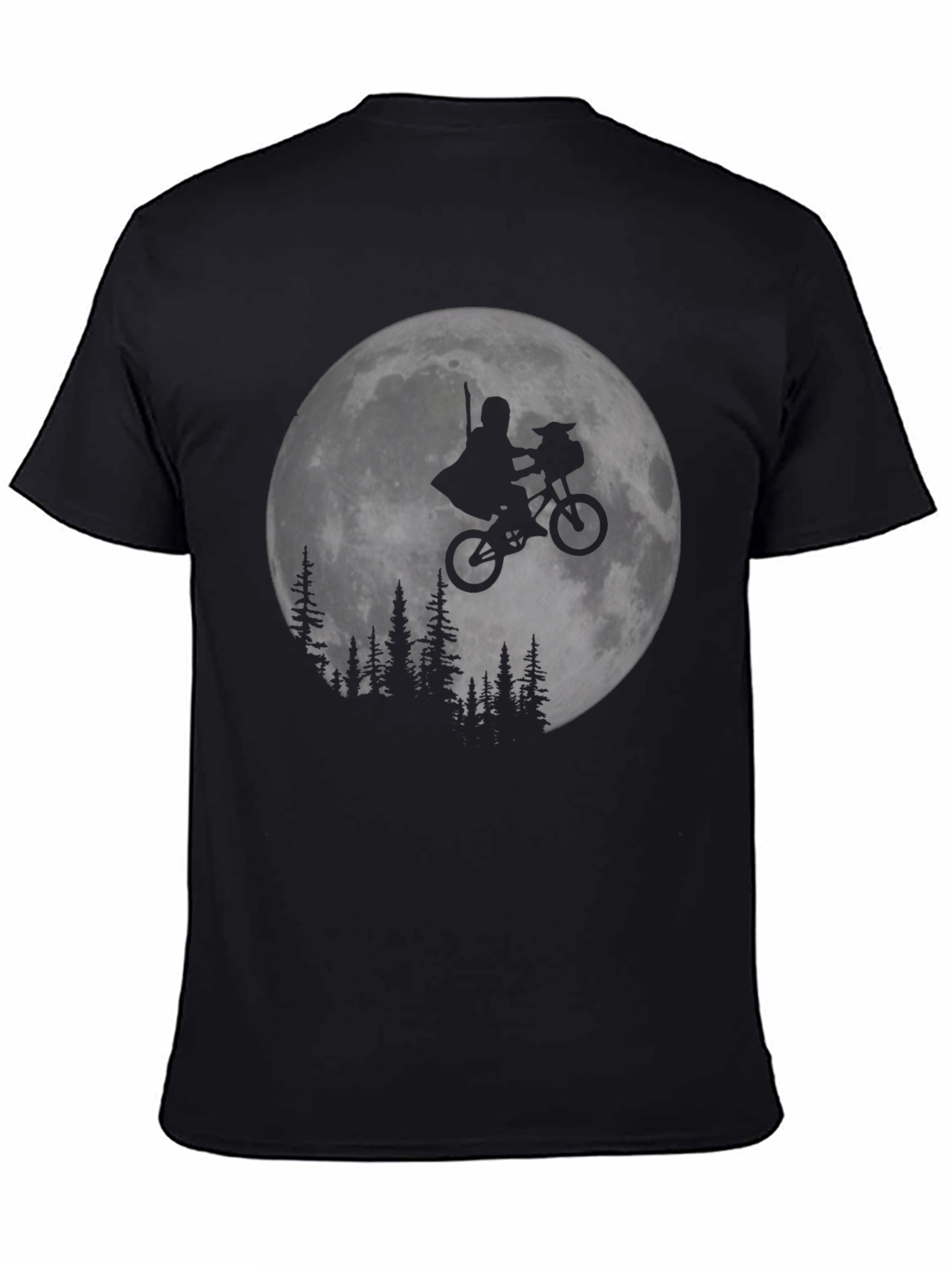 ET Moon Ride Black T-Shirt - Classic Movie Tee