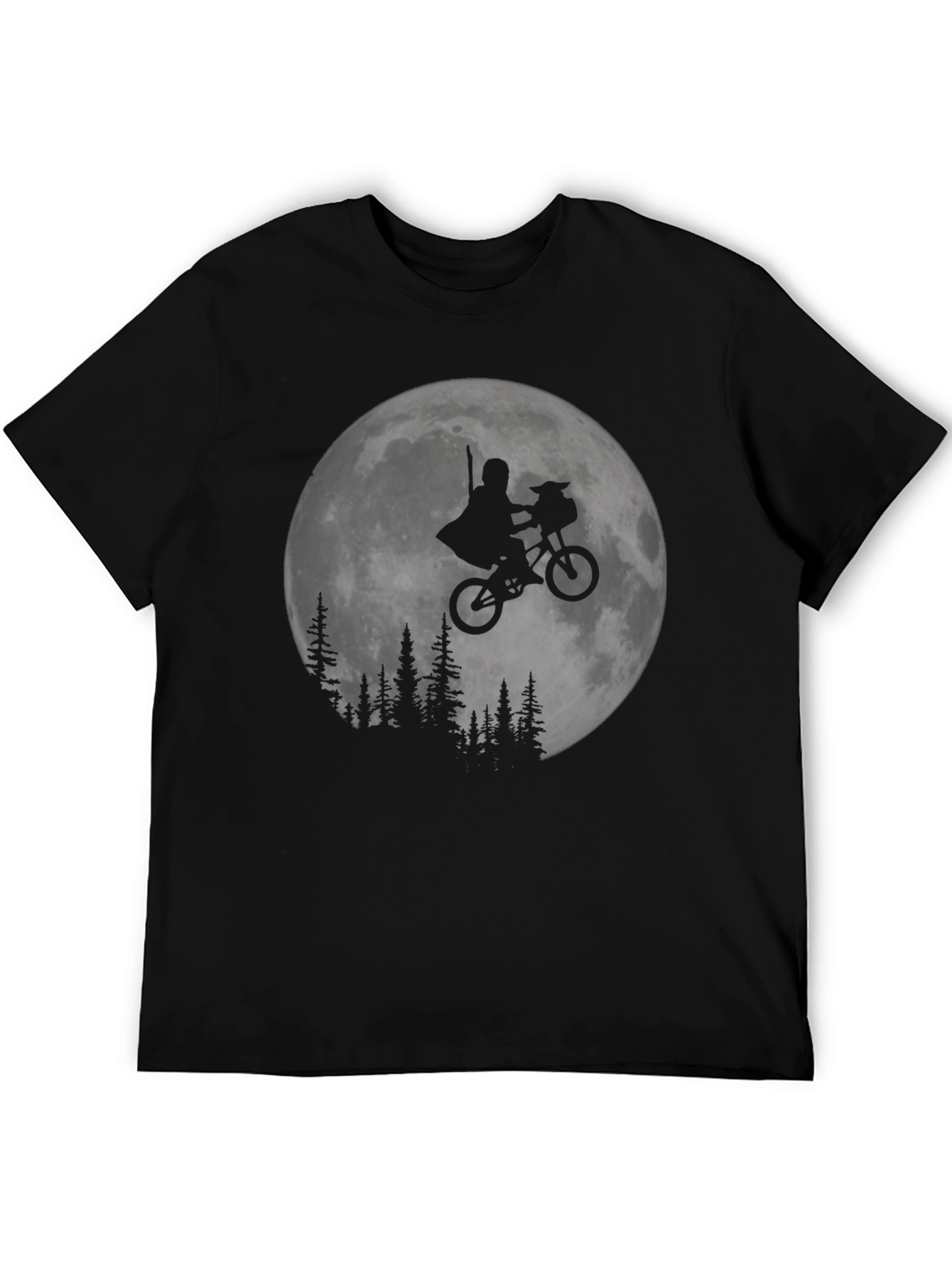 ET Moon Ride Black T-Shirt - Classic Movie Tee