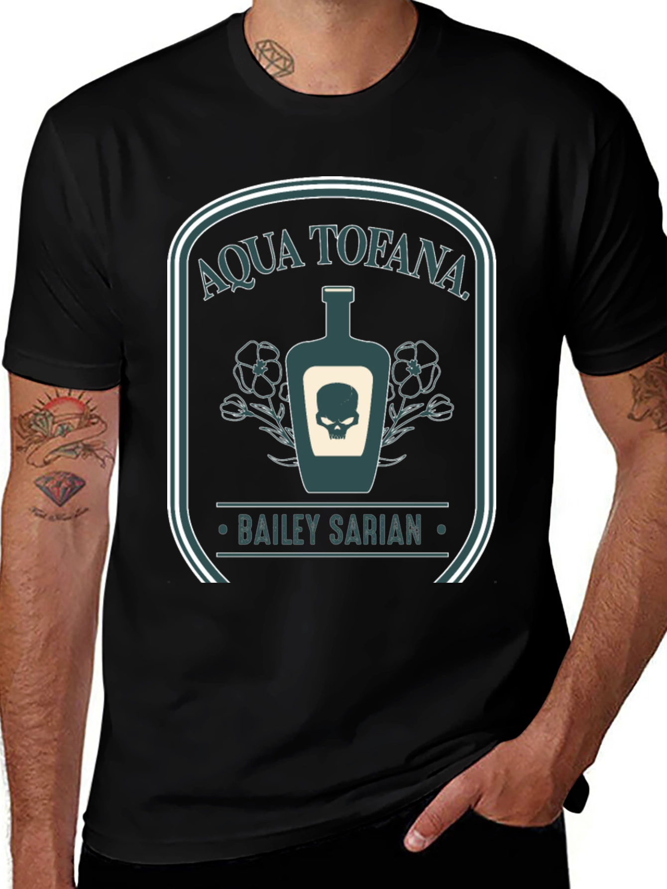 Aqua Tofana Bailey Sarian Graphic Tee