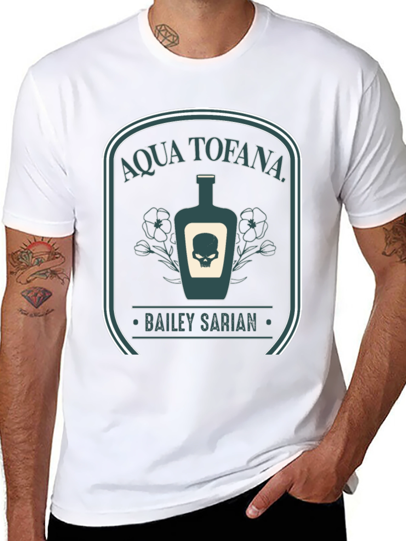 Aqua Tofana Bailey Sarian Graphic Tee