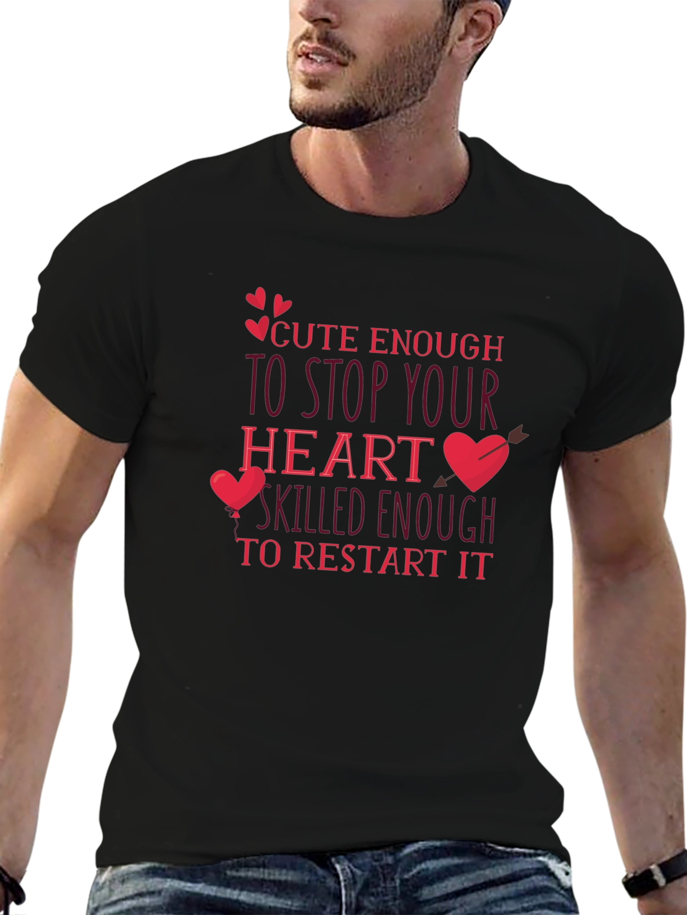 Cute Enough Heart Restart T-Shirt