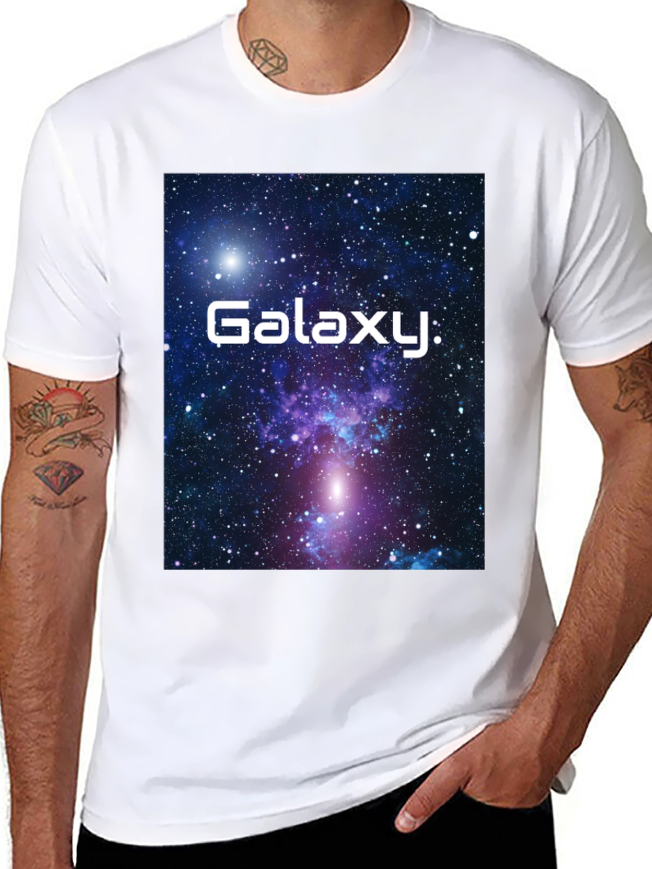Galaxy Graphic T-Shirt - Black Cotton Tee