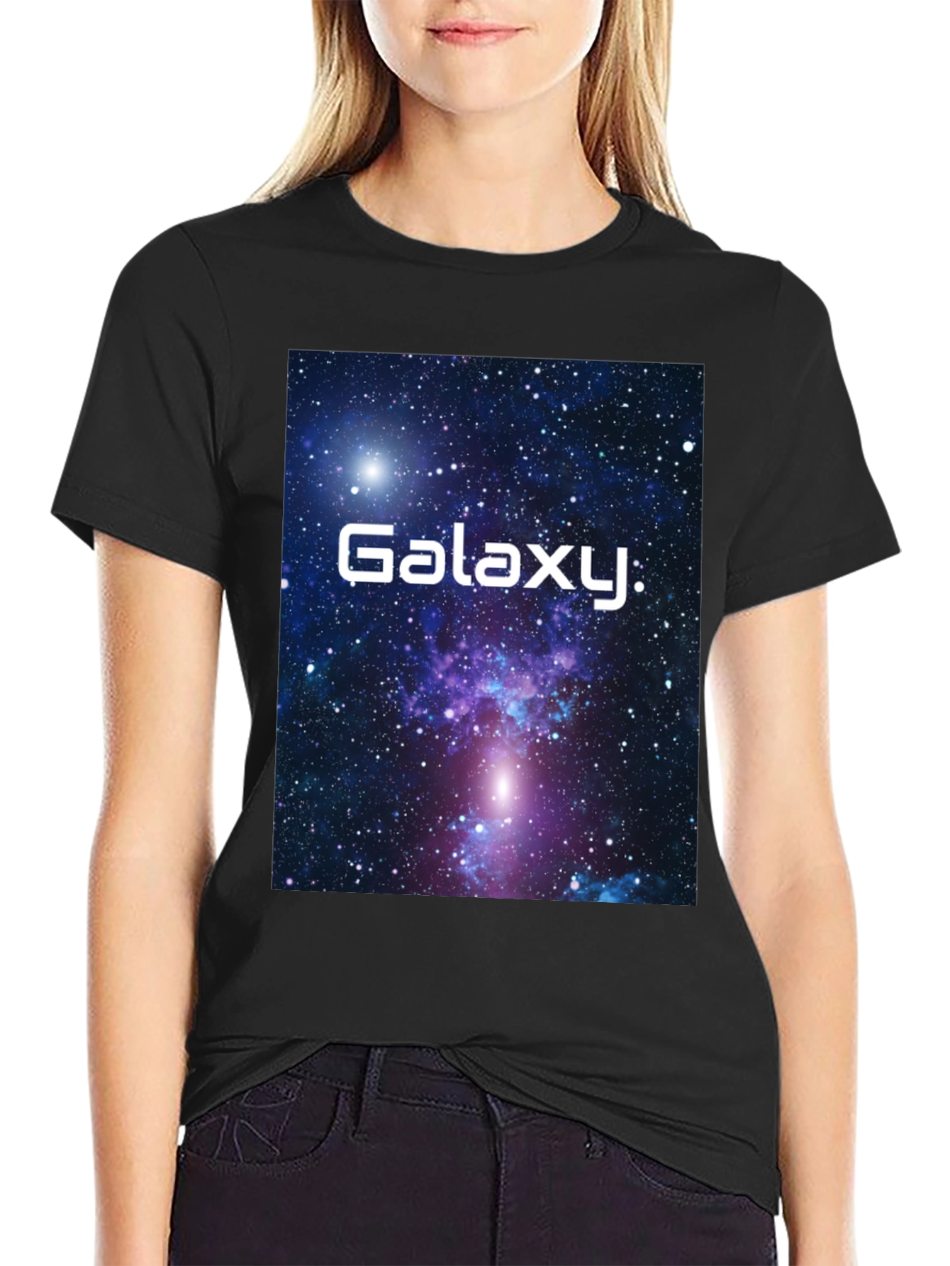 Galaxy Graphic T-Shirt - Black Cotton Tee