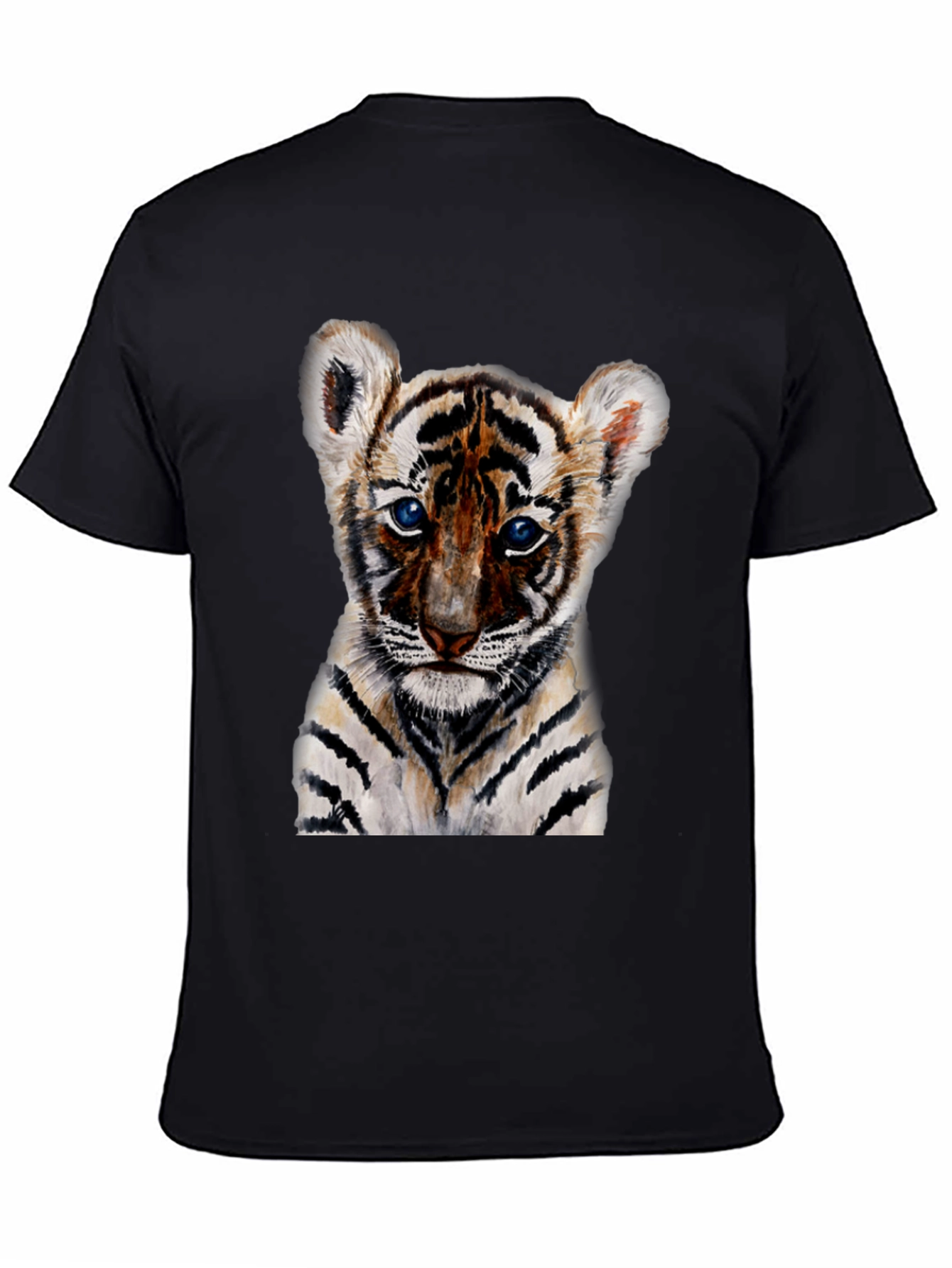 Cute Tiger Cub Graphic T-Shirt