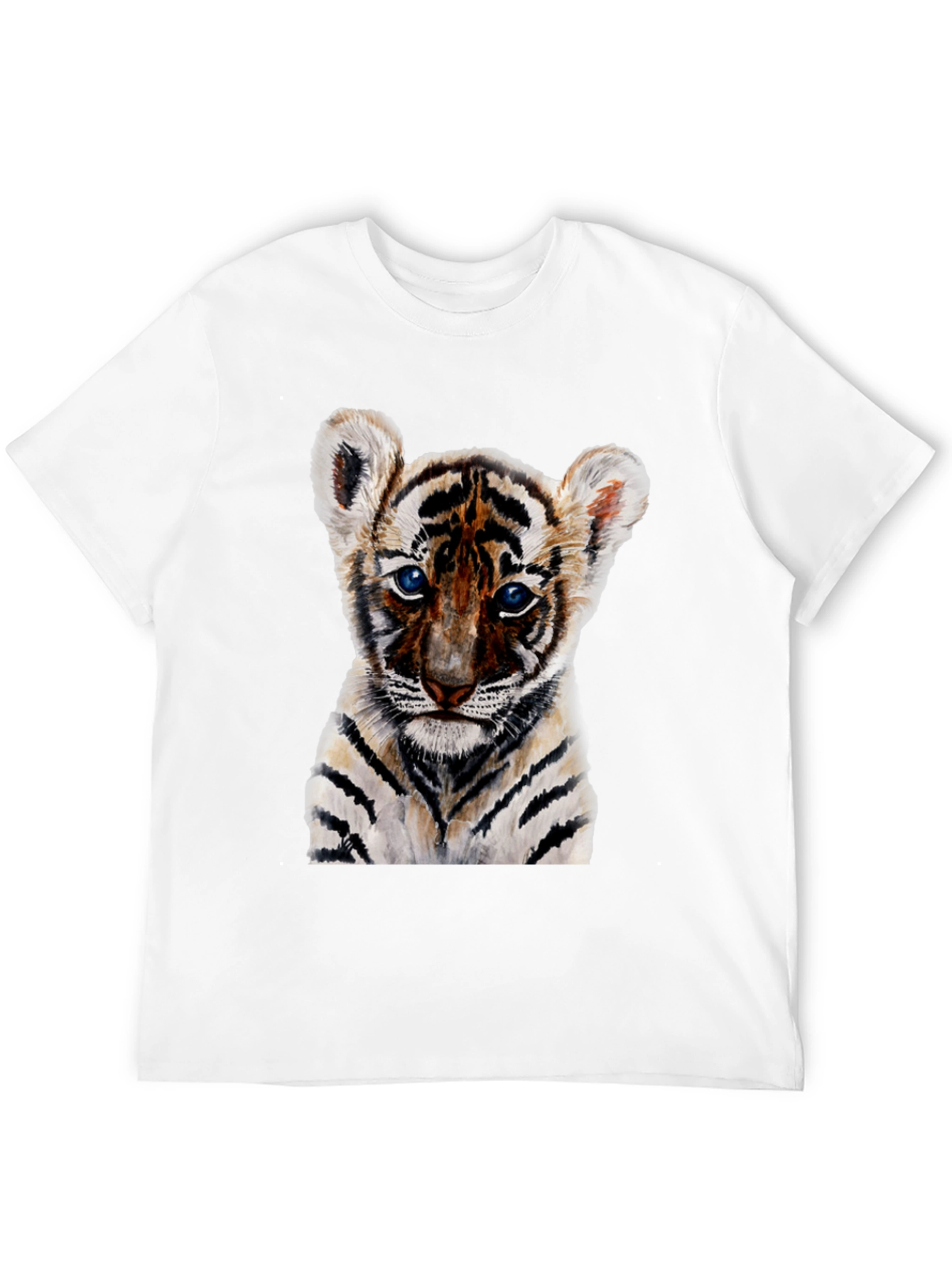 Cute Tiger Cub Graphic T-Shirt