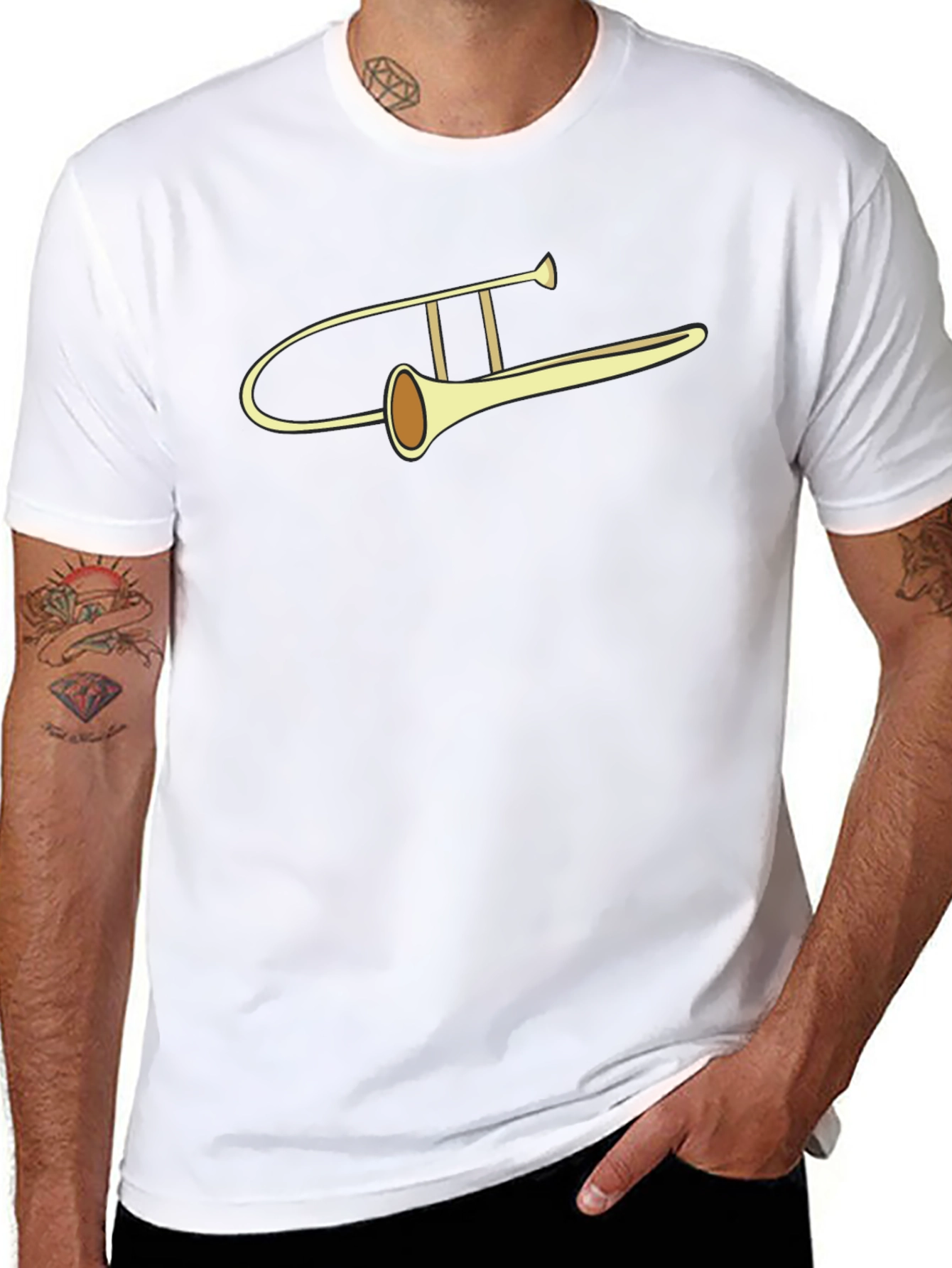 Trombone Graphic Tee - Musicians Apparel