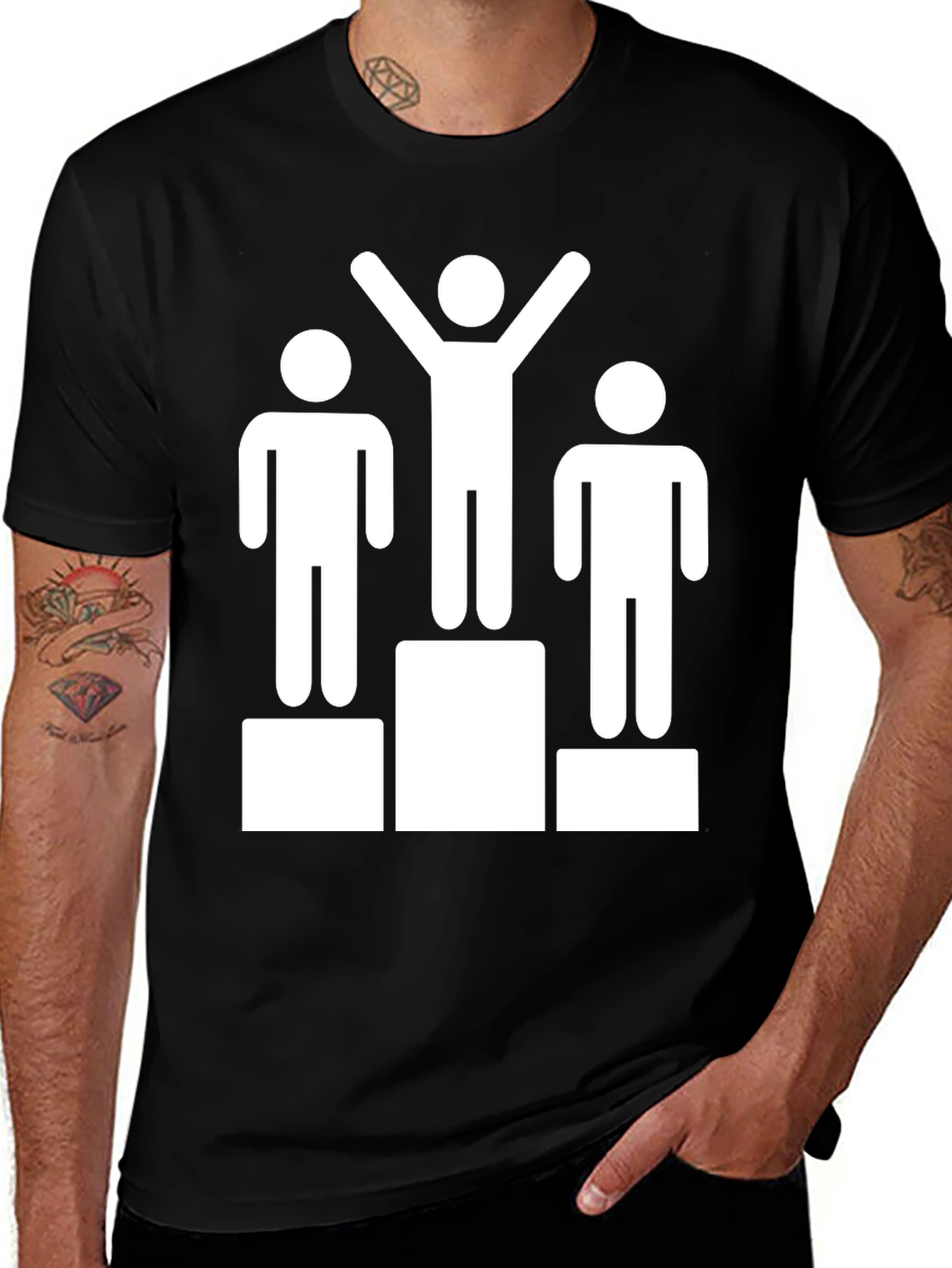 Winners Podium Graphic Tee - Celebrate Victory!