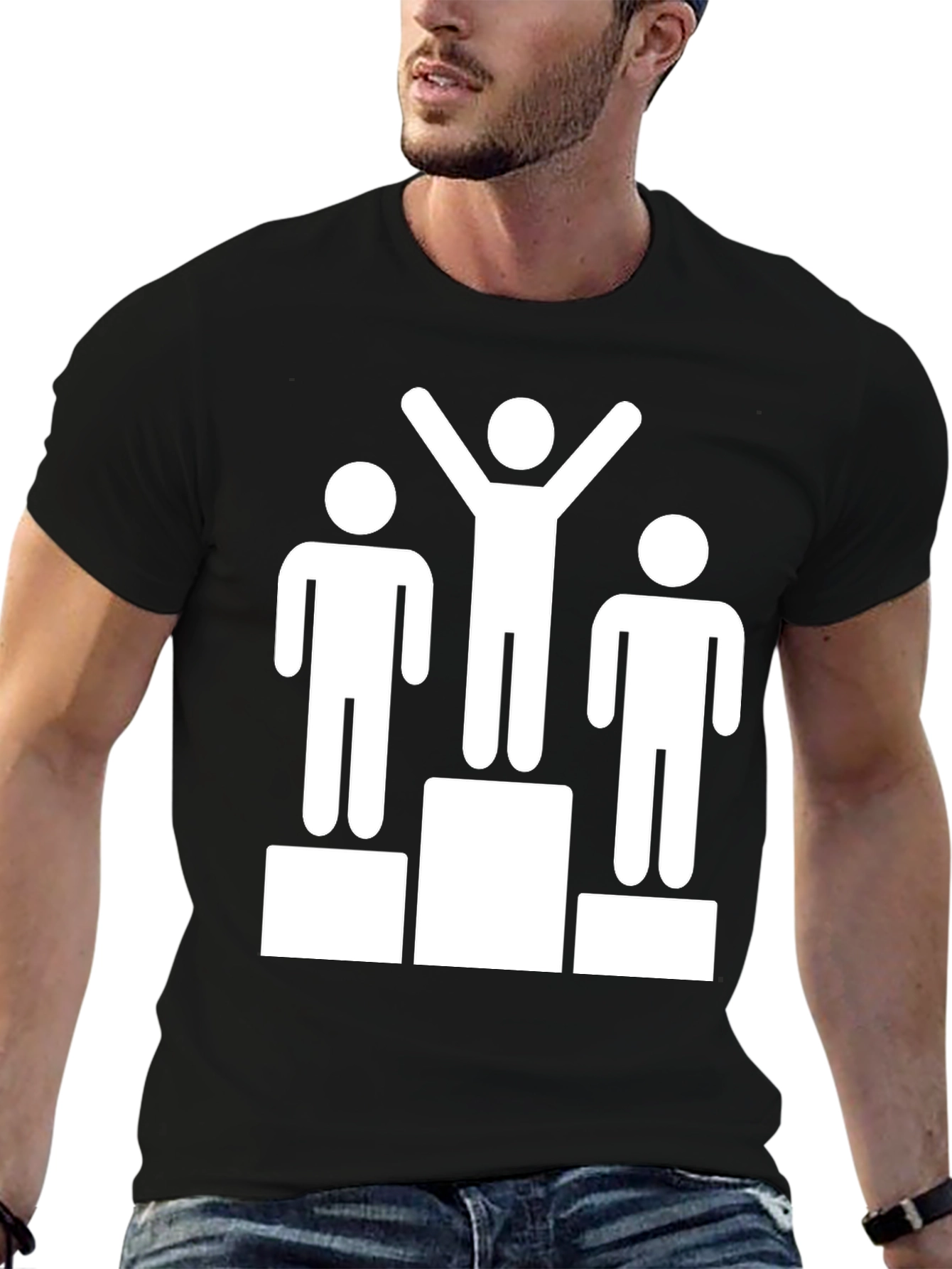 Winners Podium Graphic Tee - Celebrate Victory!