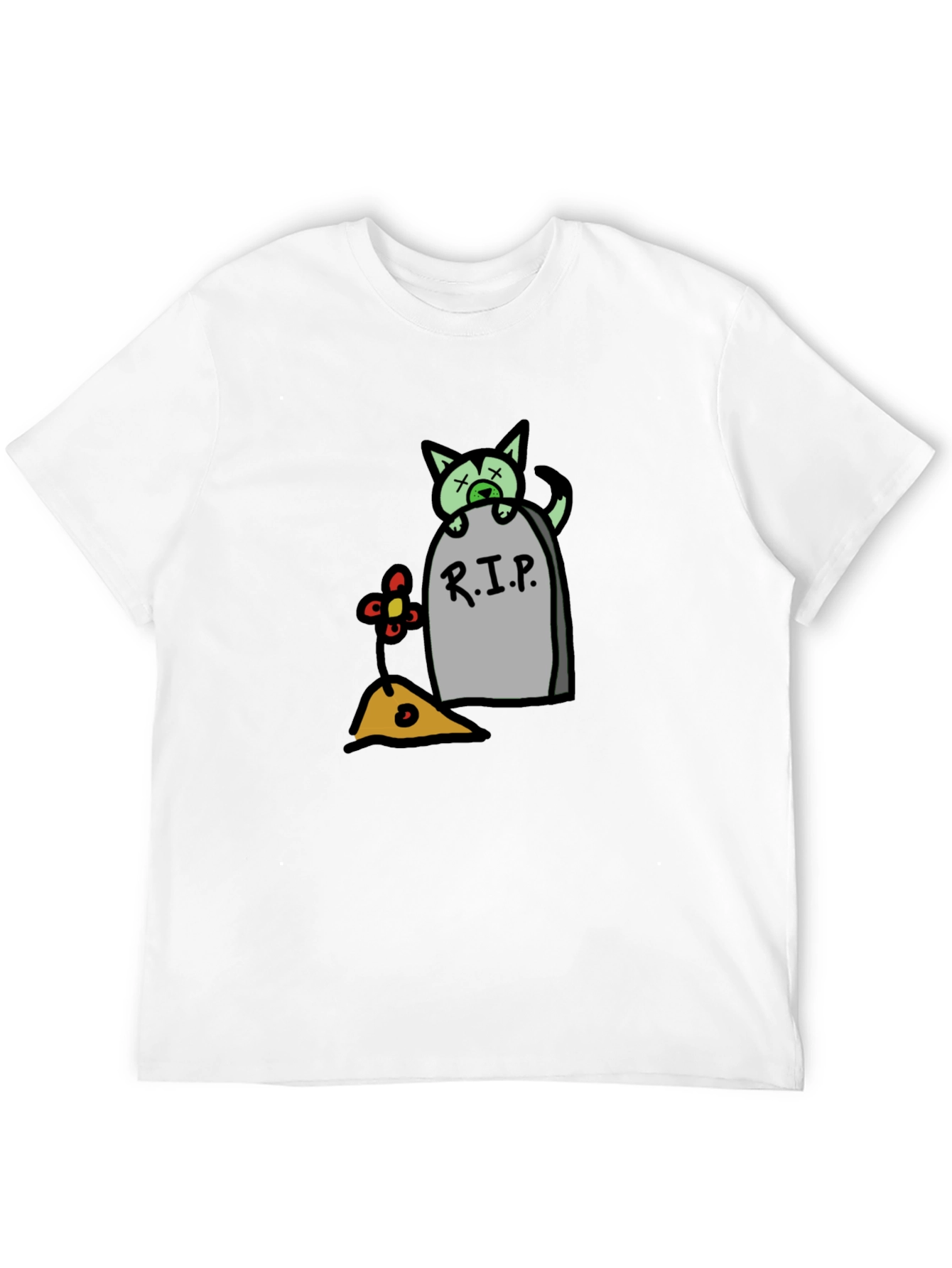 RIP Cat Tombstone T-Shirt