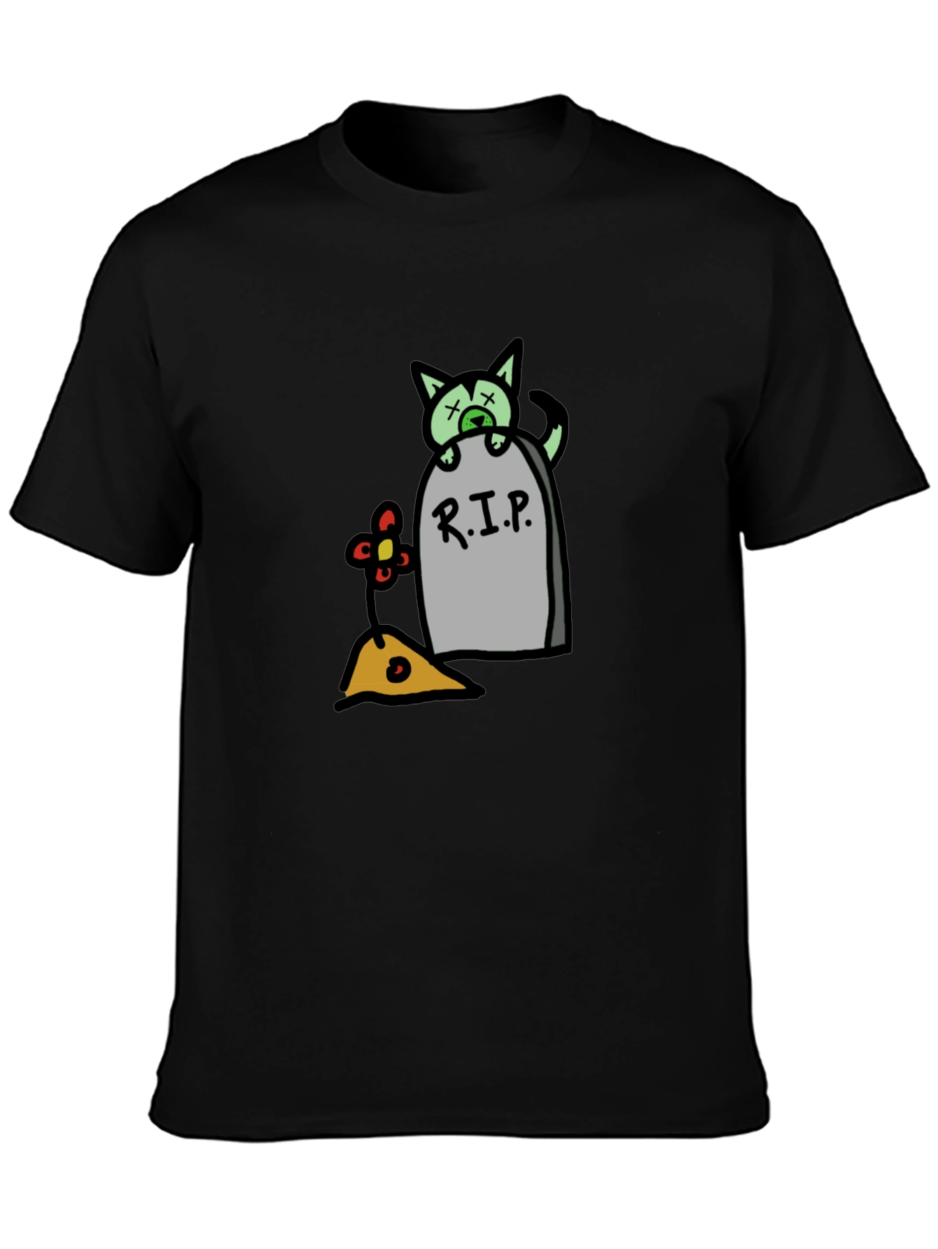 RIP Cat Tombstone T-Shirt