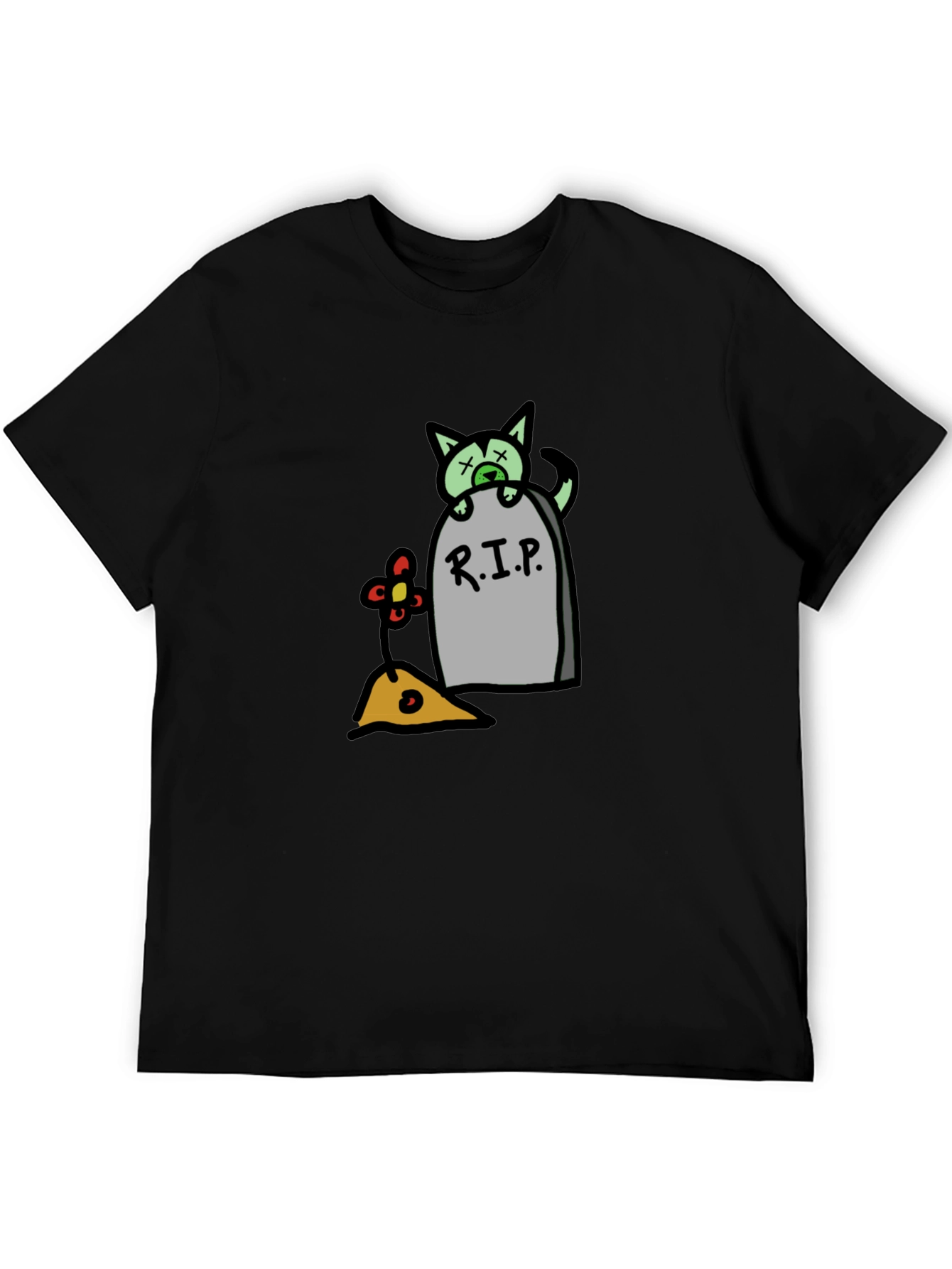 RIP Cat Tombstone T-Shirt