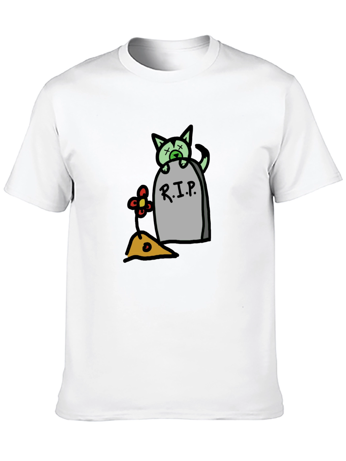 RIP Cat Tombstone T-Shirt