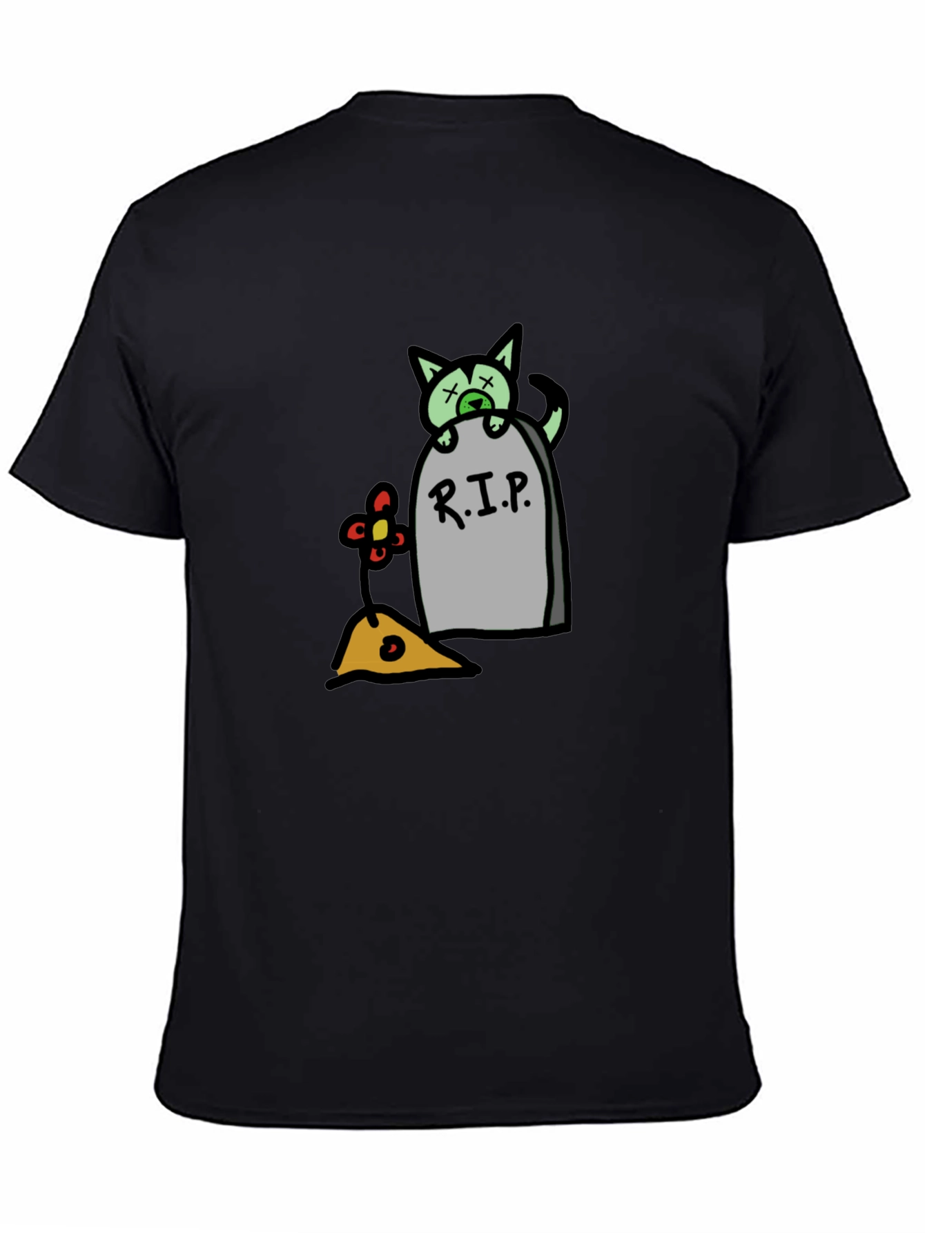 RIP Cat Tombstone T-Shirt