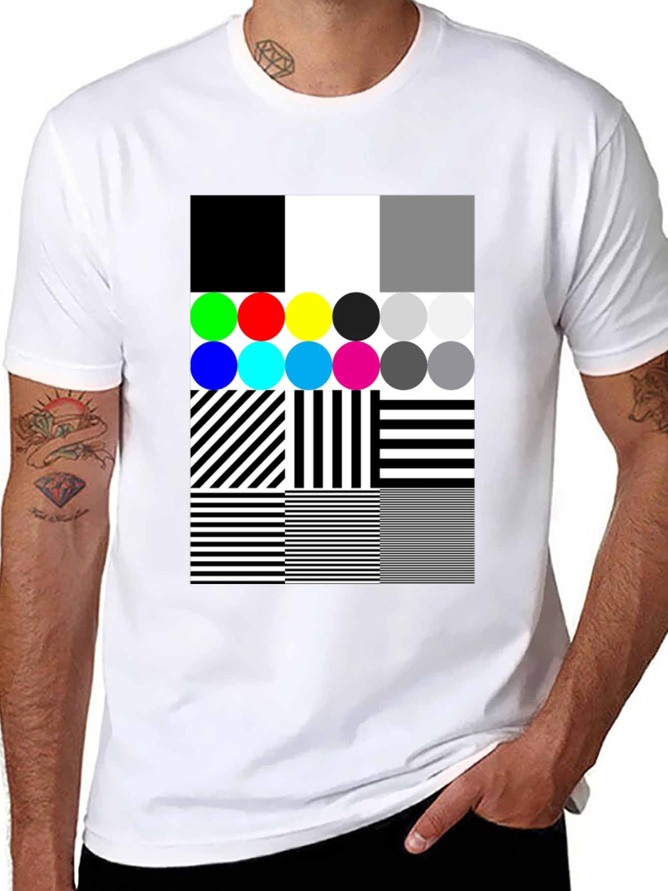 Abstract Pattern Graphic Print T-Shirt