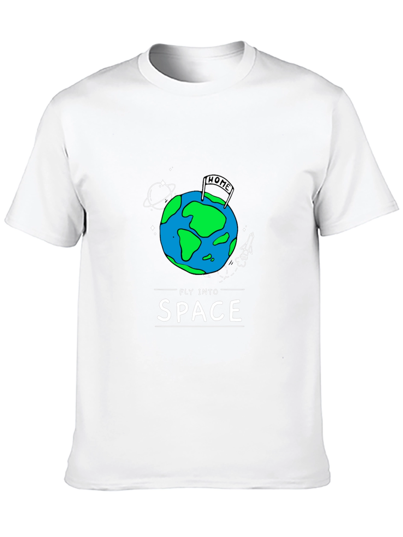 Fly Into Space Graphic T-Shirt