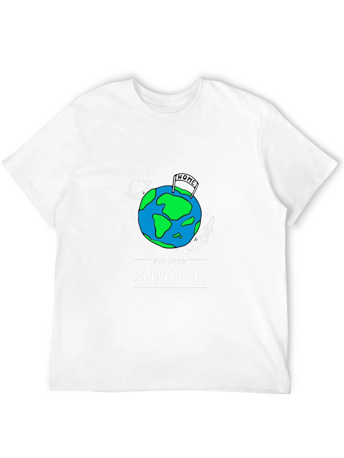 Fly Into Space Graphic T-Shirt
