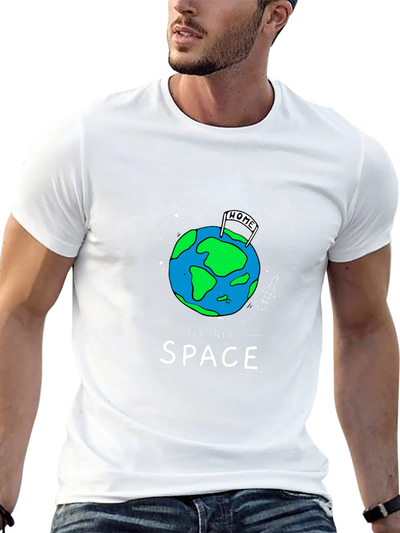 Fly Into Space Graphic T-Shirt