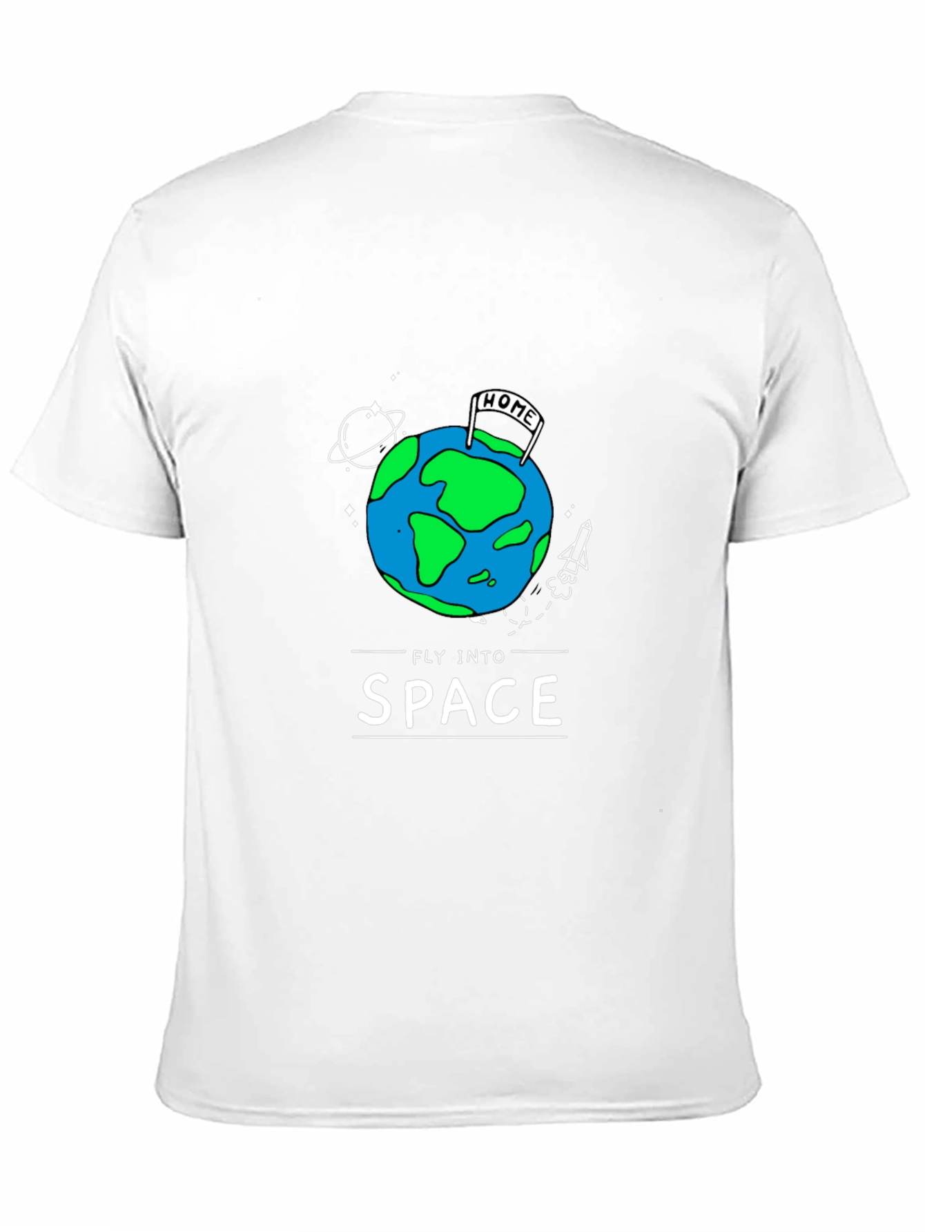 Fly Into Space Graphic T-Shirt