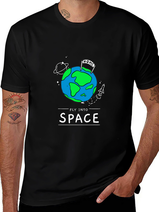 Fly Into Space Graphic T-Shirt