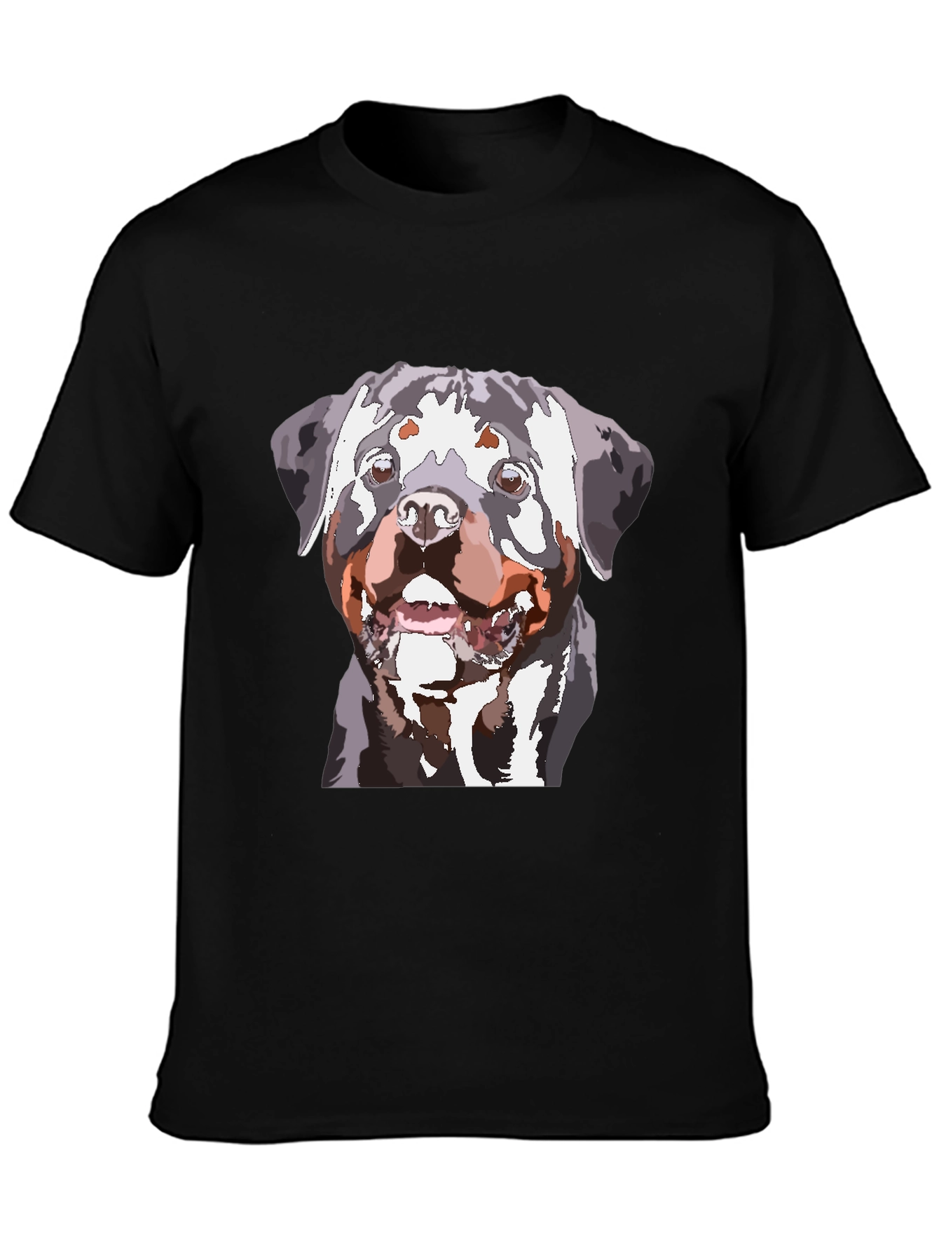 Rottweiler Graphic Black T-Shirt